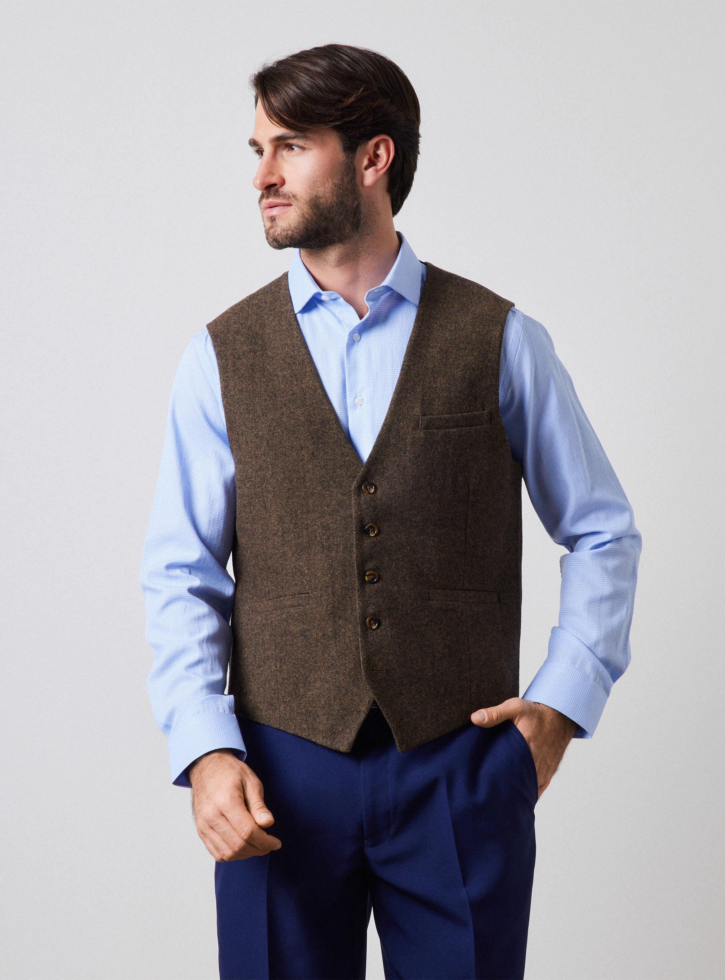 Chaleco Tweed Texturado-0