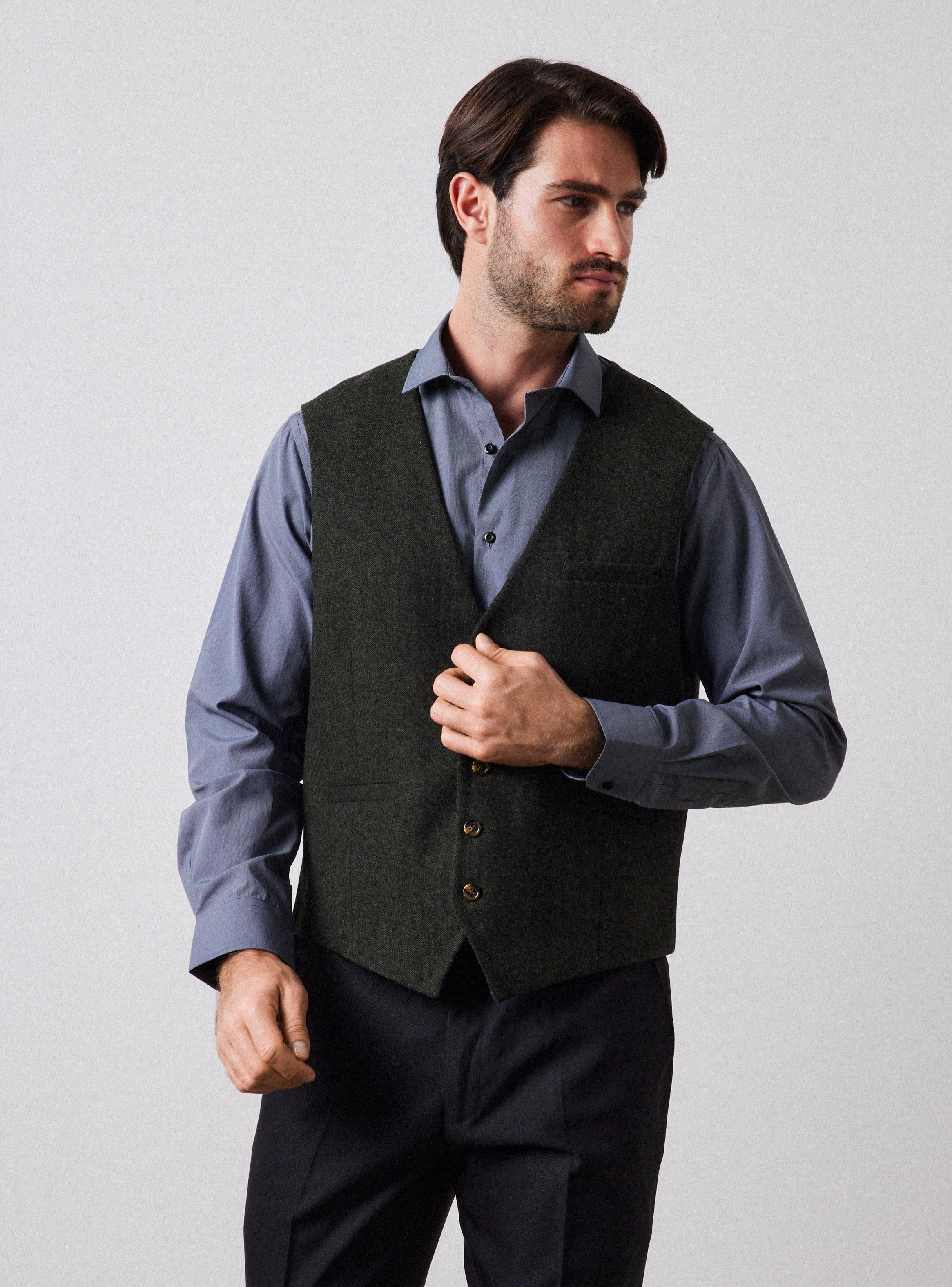 Chaleco Tweed Texturado-0