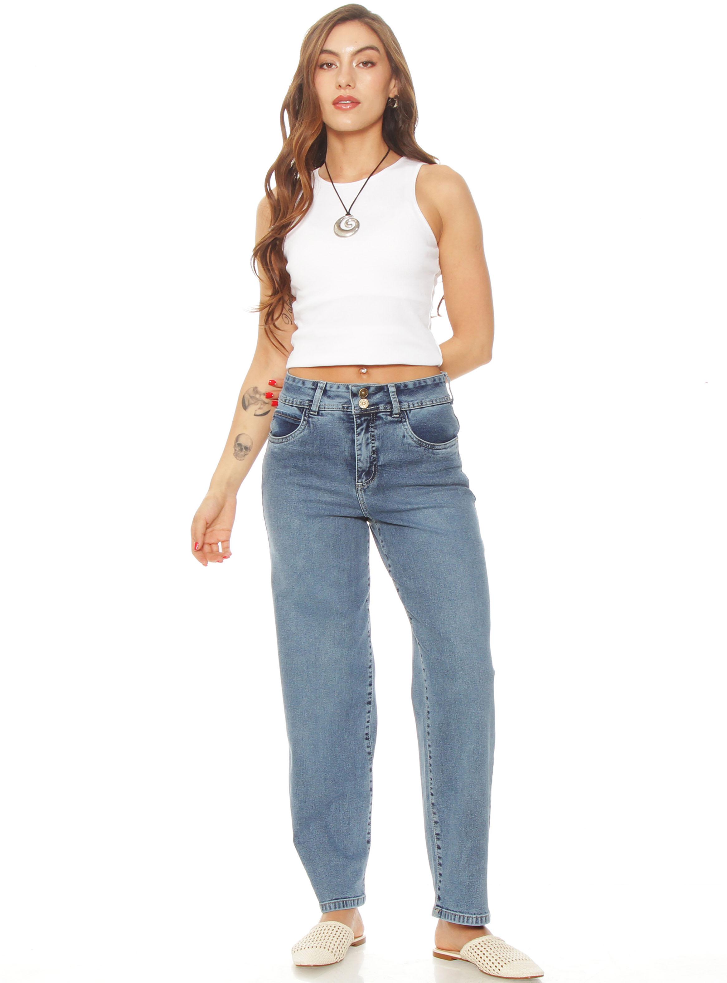 Jeans Recto Push Up un Botón-3