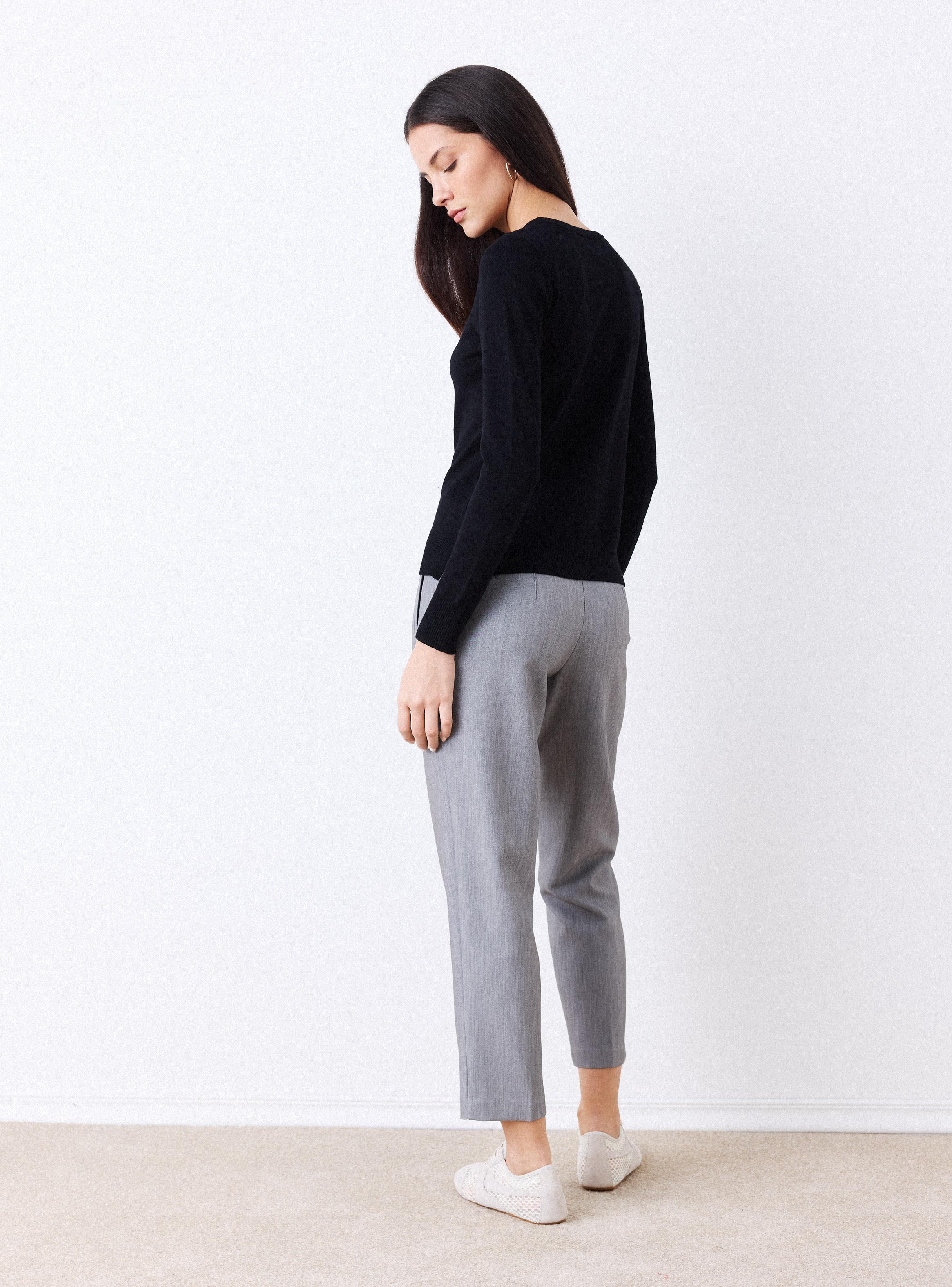 Sweater Básico Tejido Cuello Redondo-5