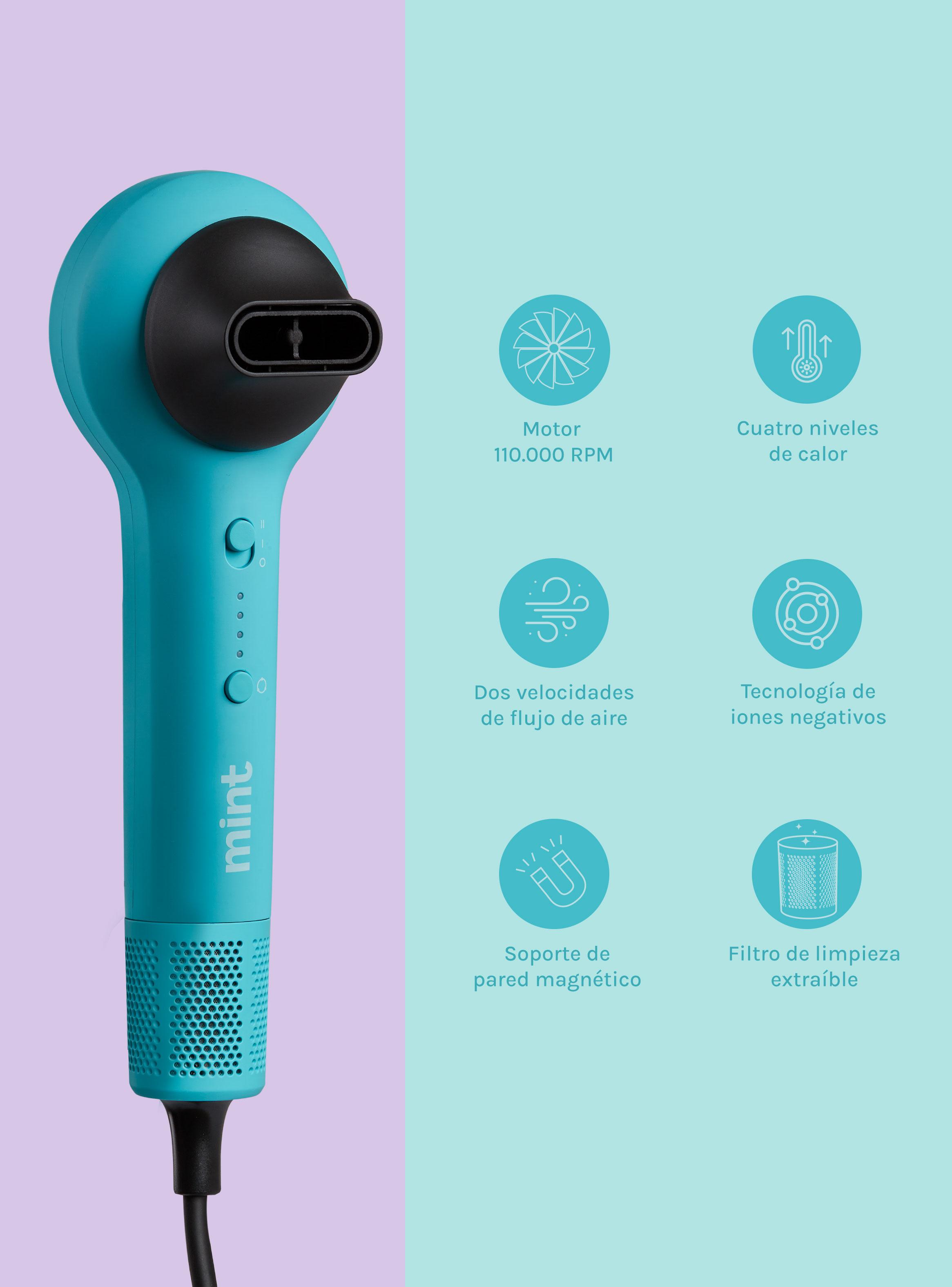 Secador de Pelo Magnético Loop MHR-026 Celeste-3