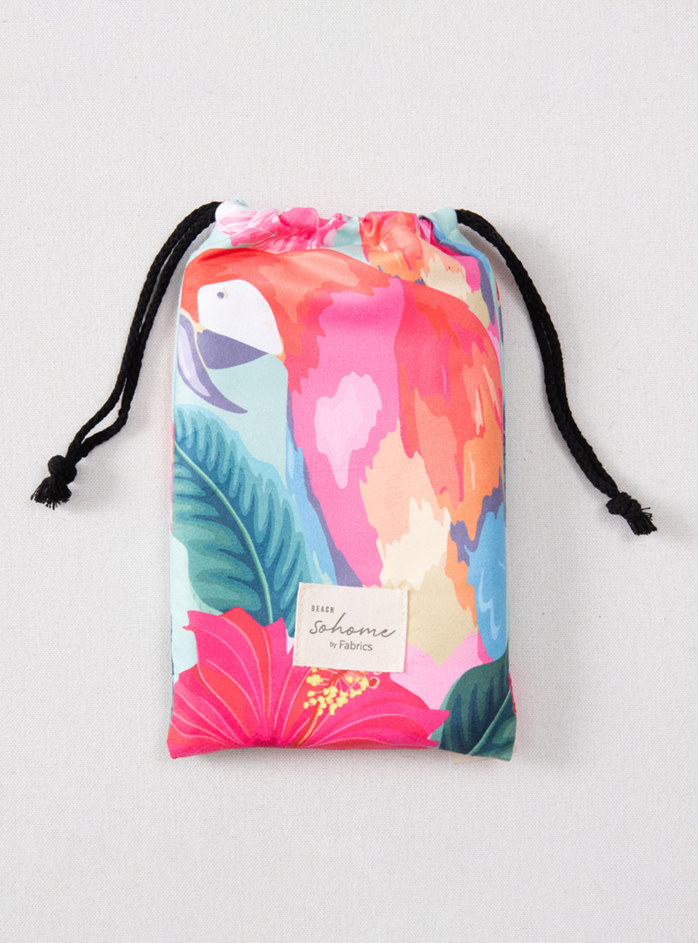 Toalla de Playa Microfibra Loros  90x180 cm-2