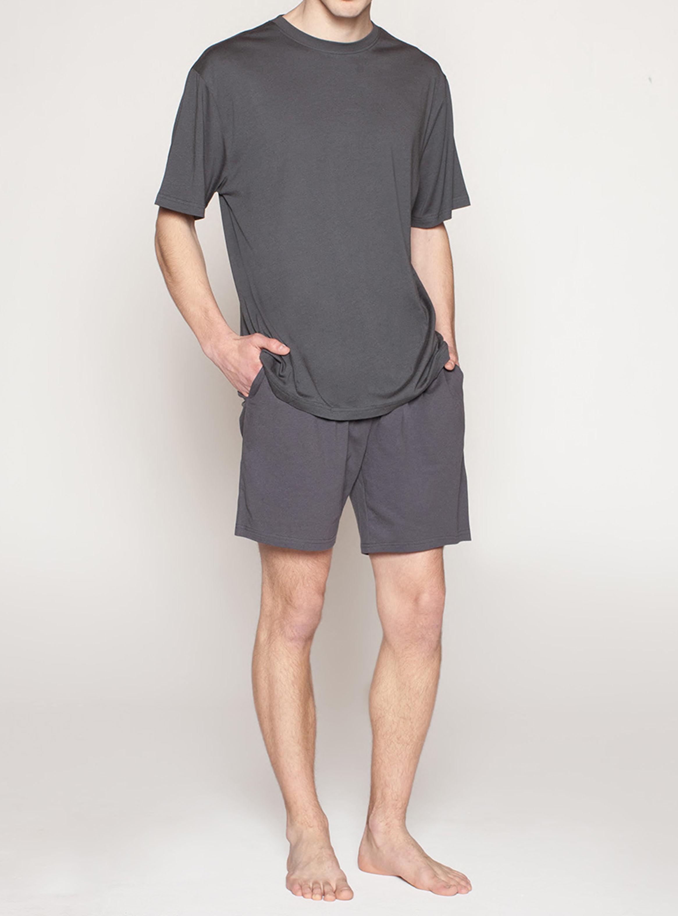 Pijama Algodón Lisa Corta-2