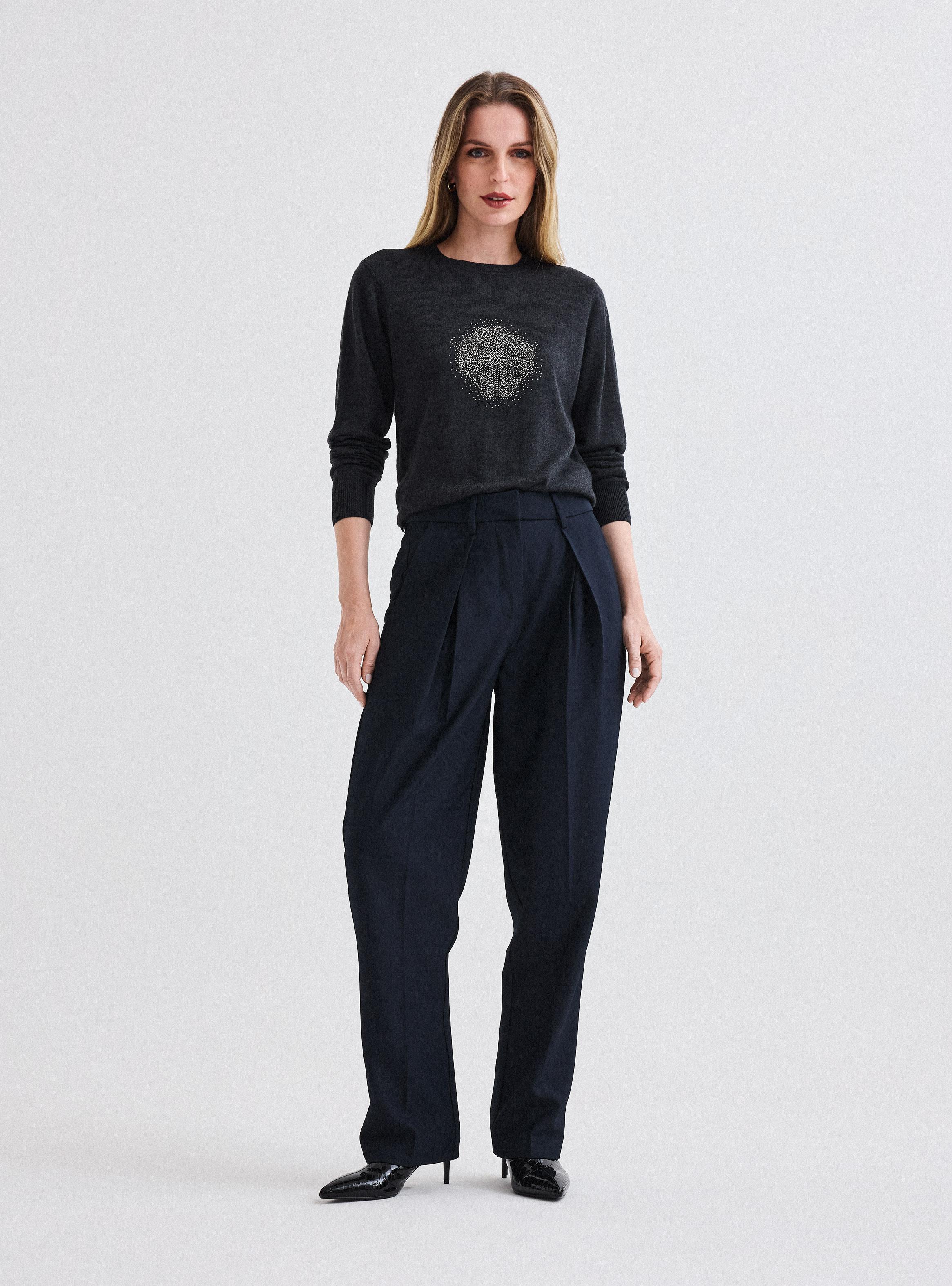 Pantalón Vestir con Pinzas-4