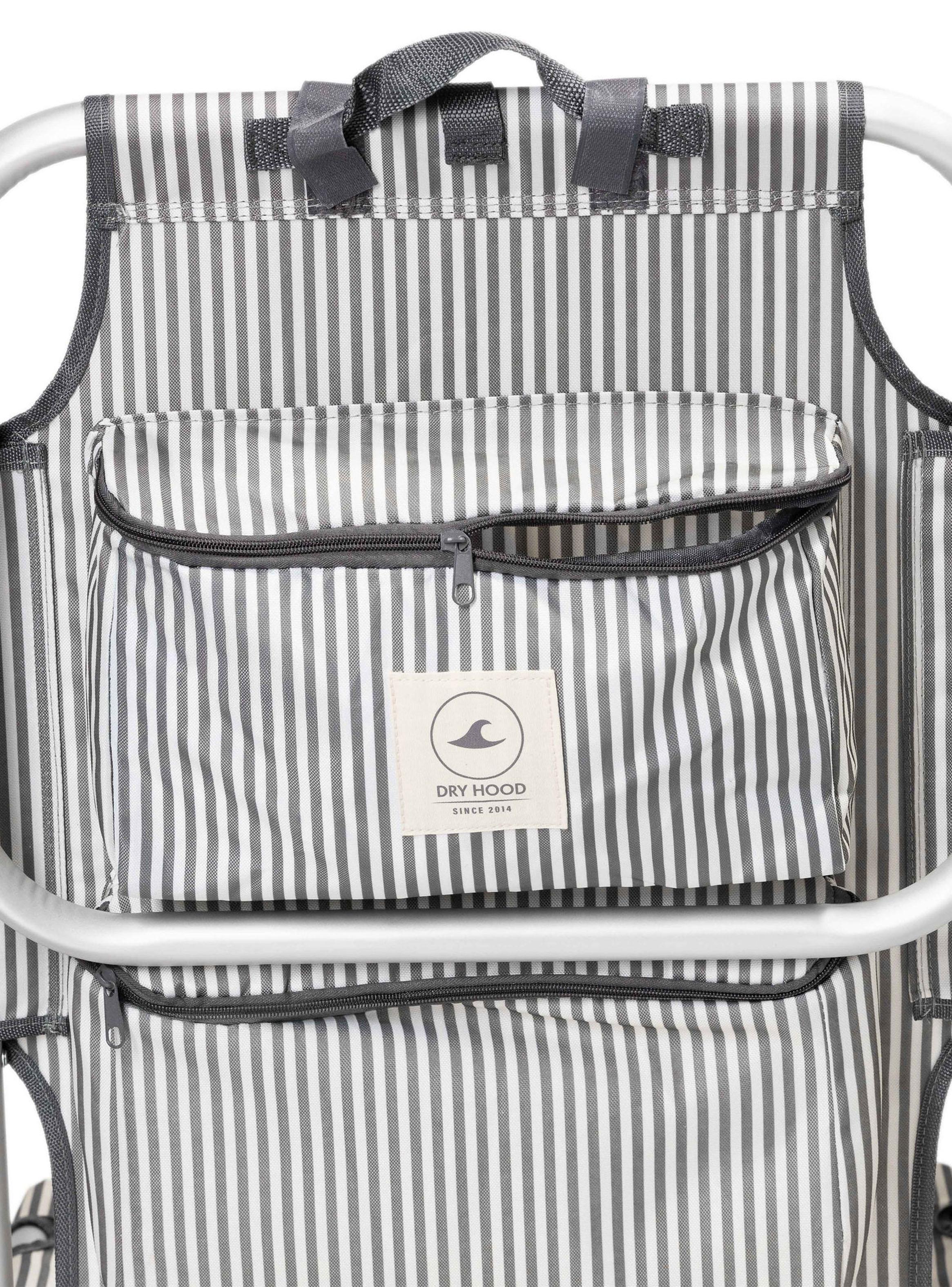 Silla de Playa Traveler Lineas Gris-4