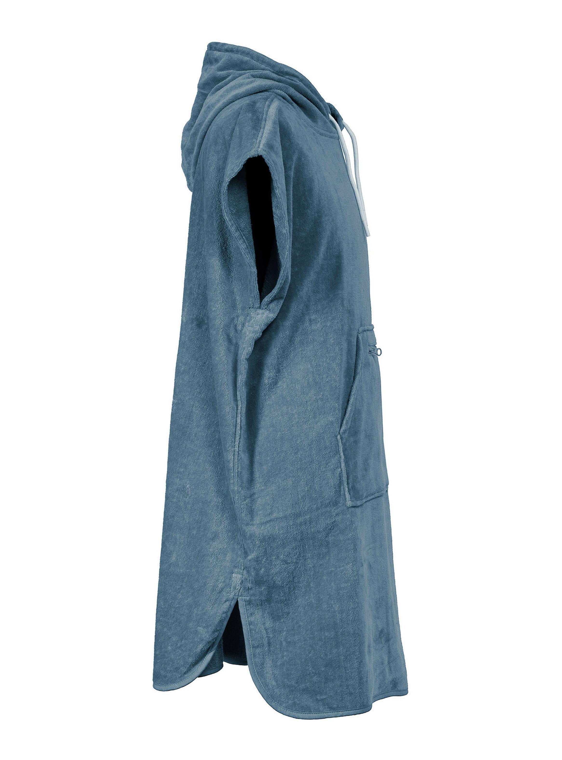 Poncho Toalla Classic Azul XL Algodón-3