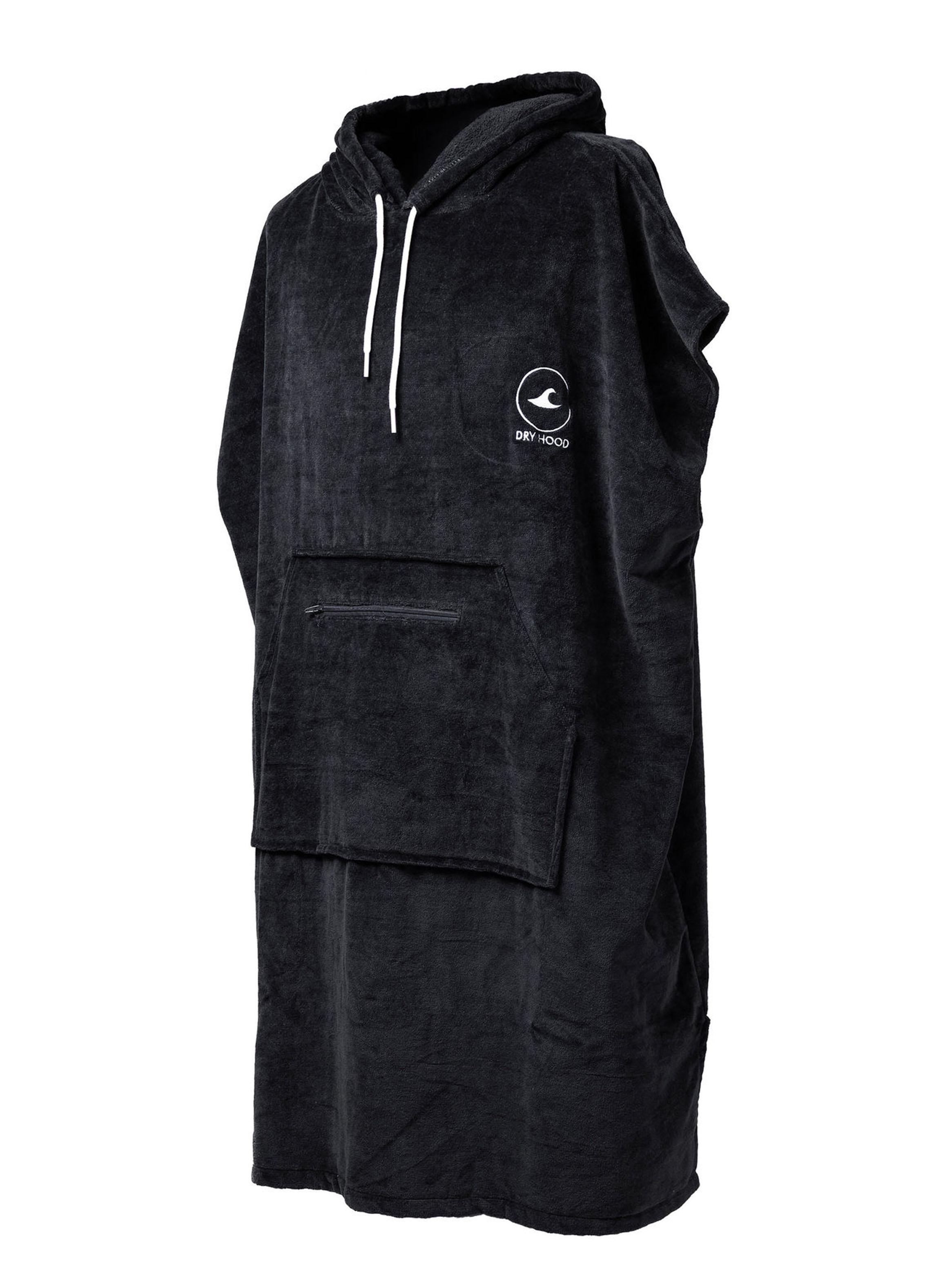 Poncho Toalla Classic Negro XL Algodón-2