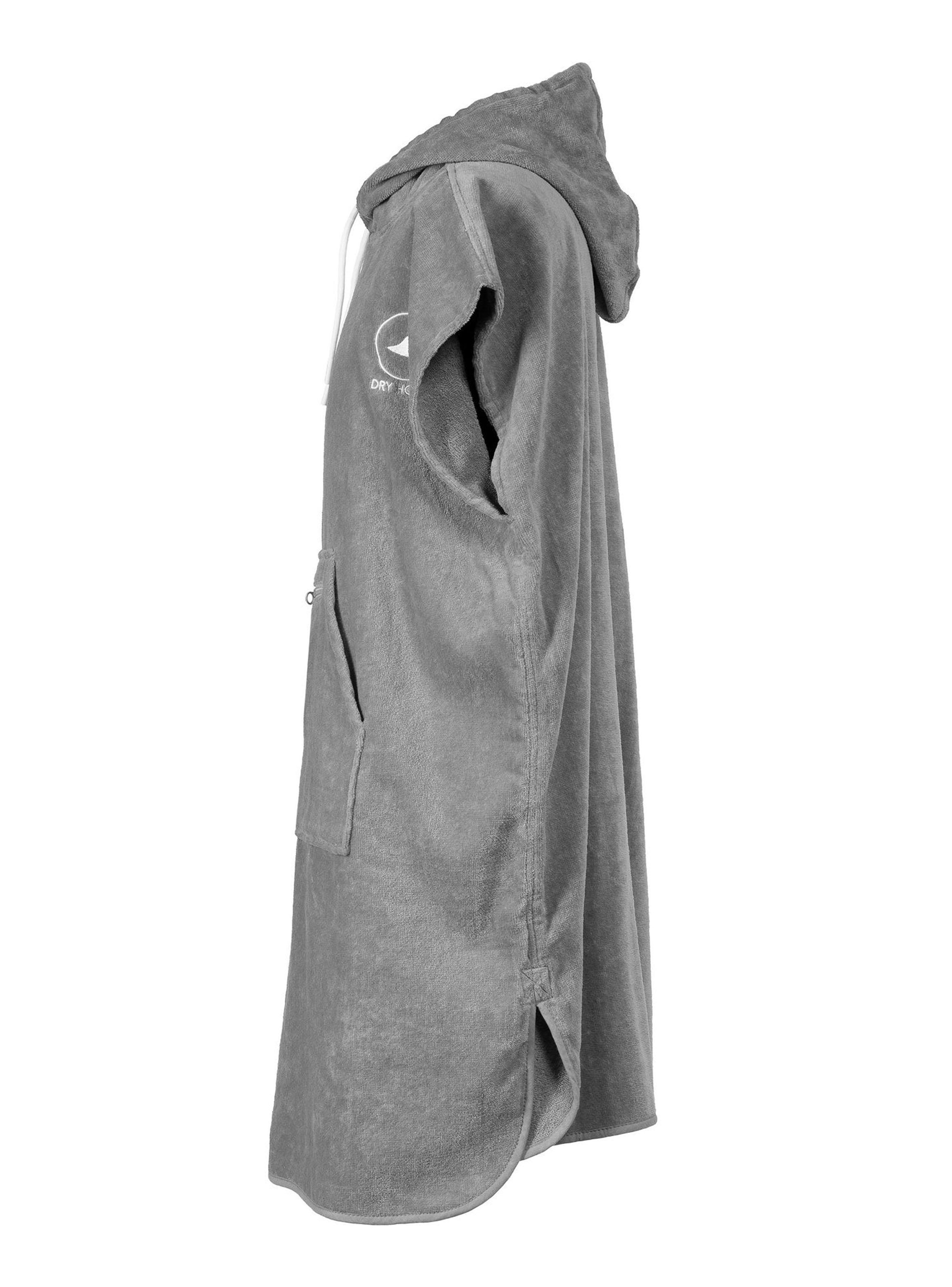 Poncho Toalla Classic Gris XL Algodón-3