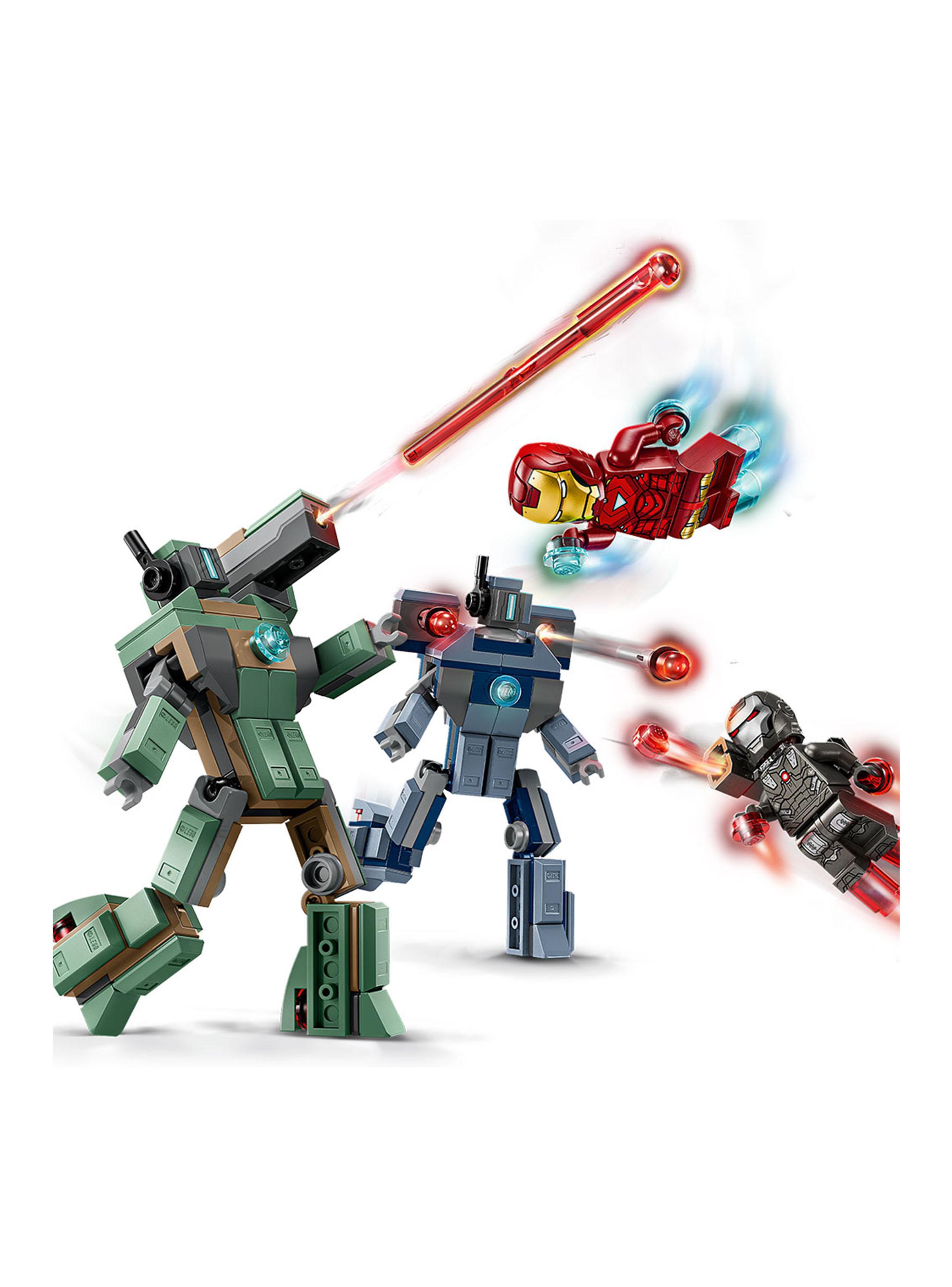 Lego Iron Man y Máquina de Guerra Vs Drones de Hammer Super Heroes-2