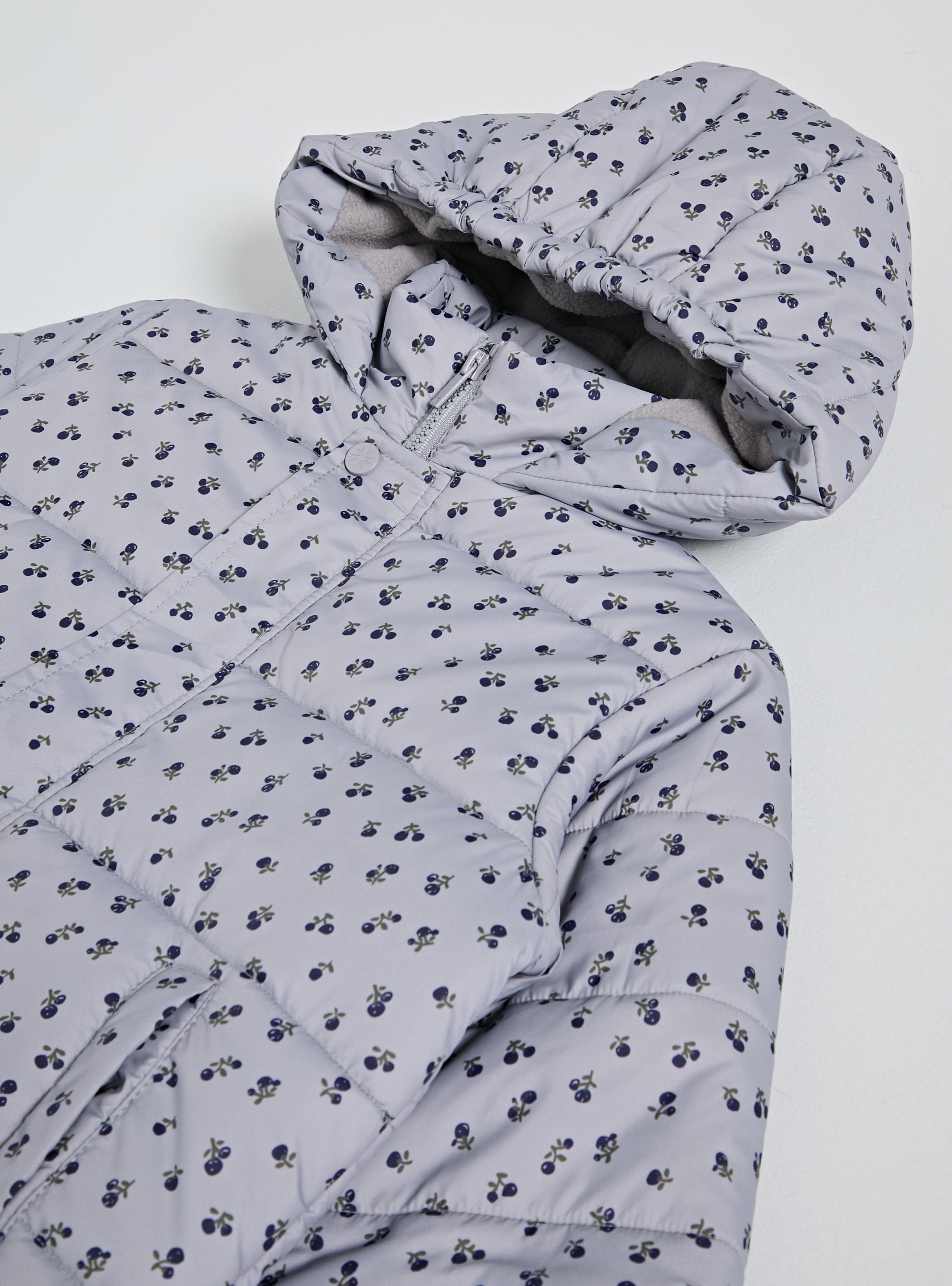 Parka Puffer Estampado Niña-2