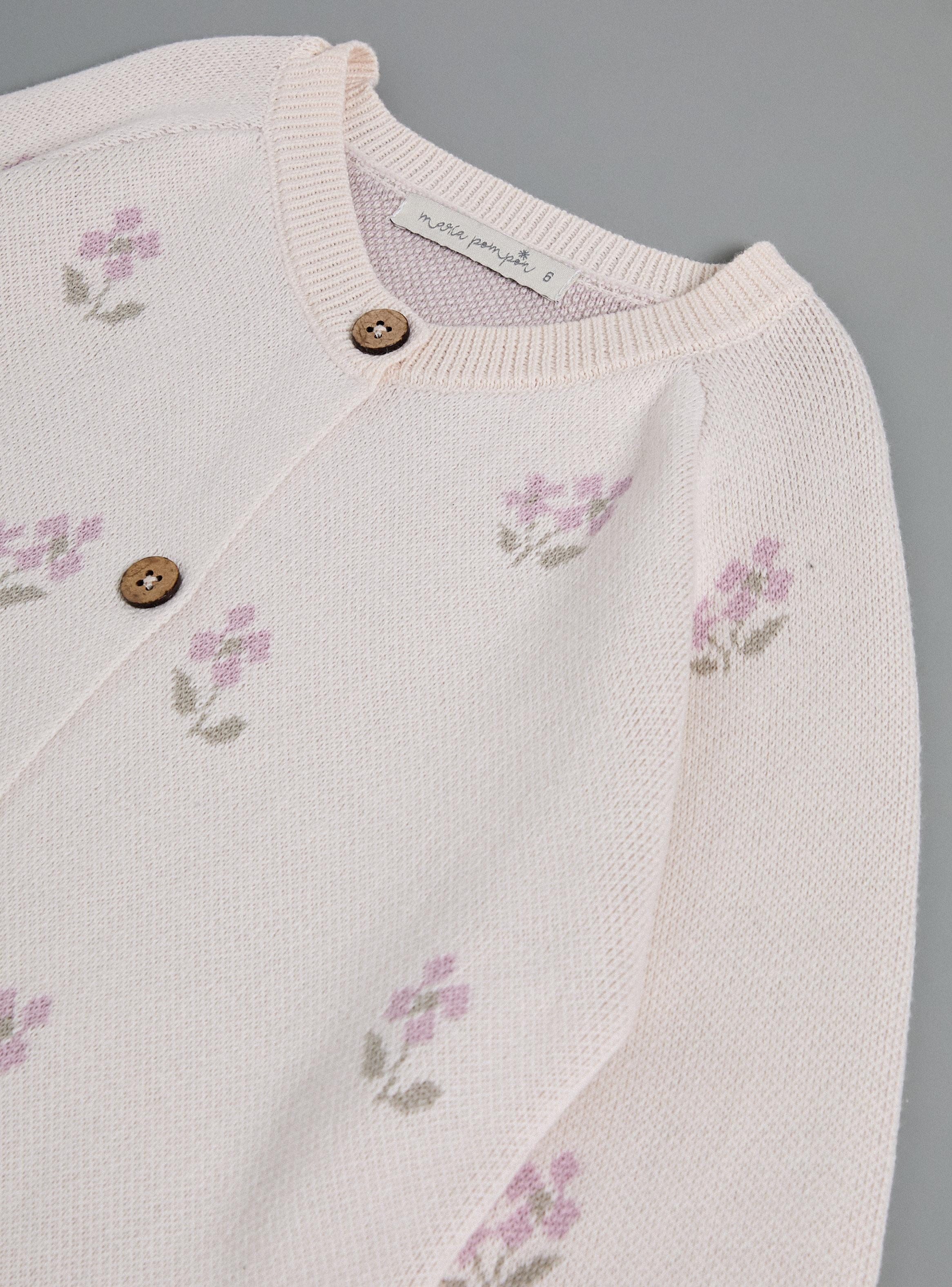 Chaleco Diseño Floral Niña-2