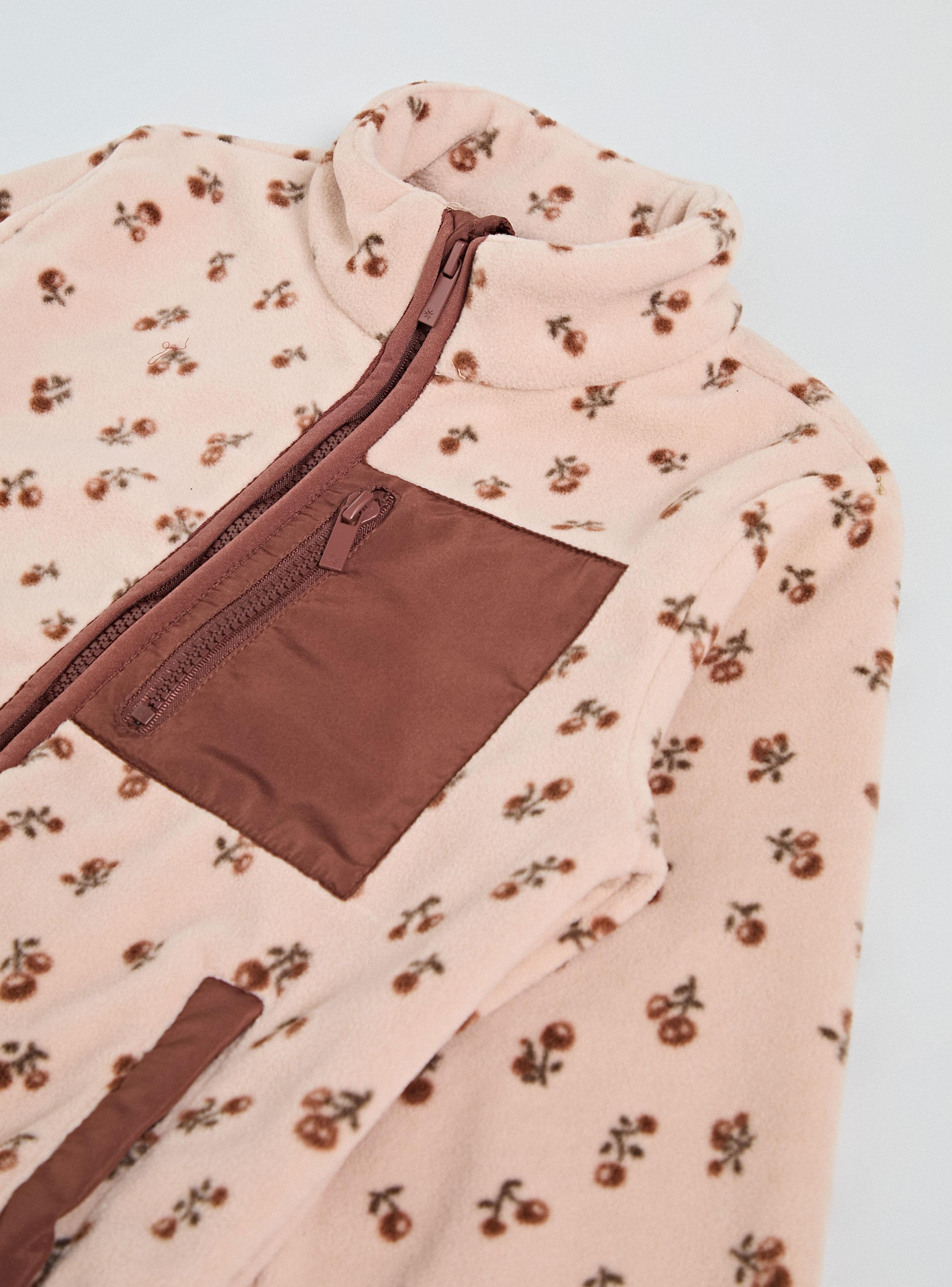 Abrigo Estampado Floral Color Block-2