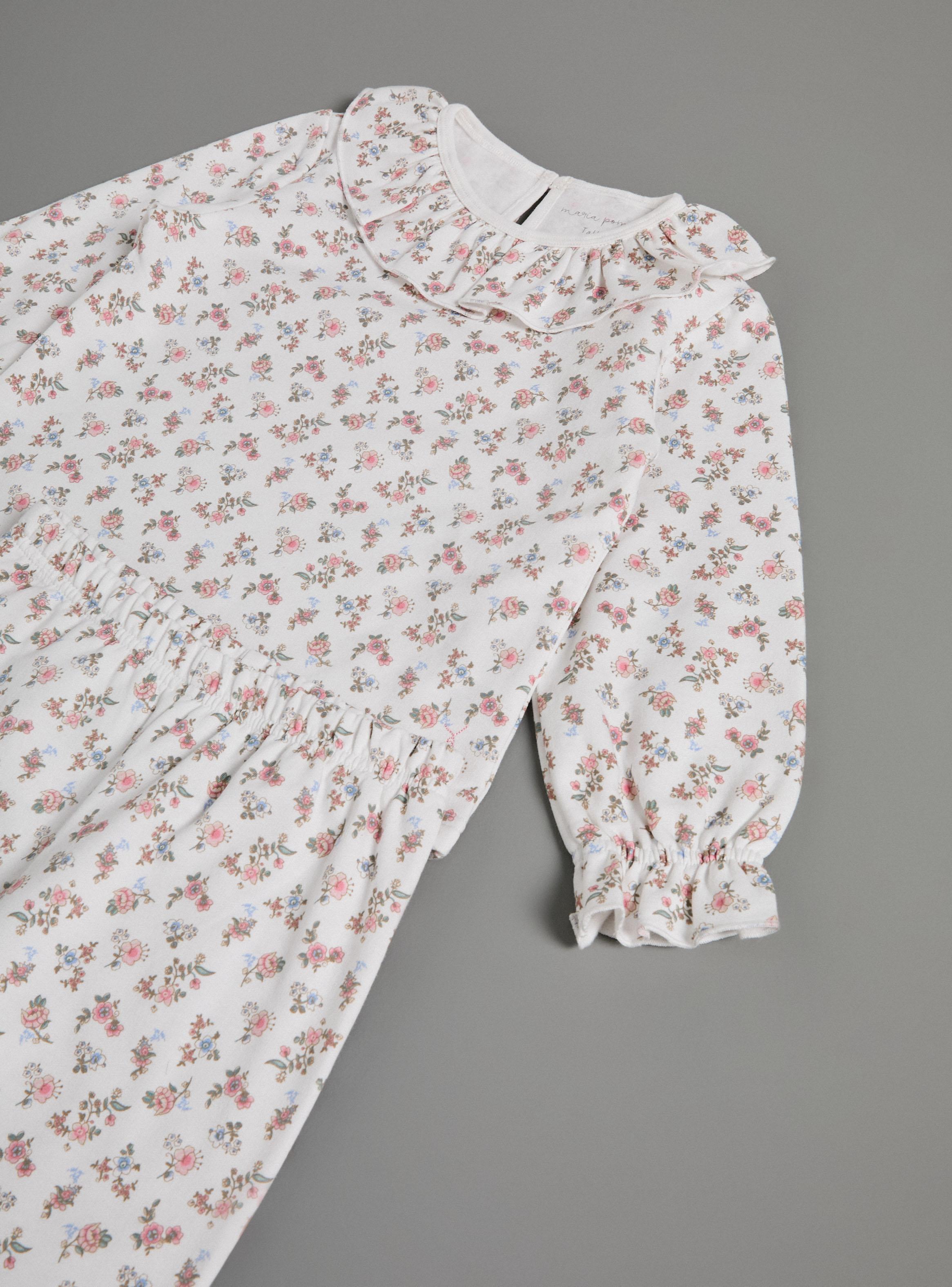 Pijama con Vuelos Ilustración Floral-2