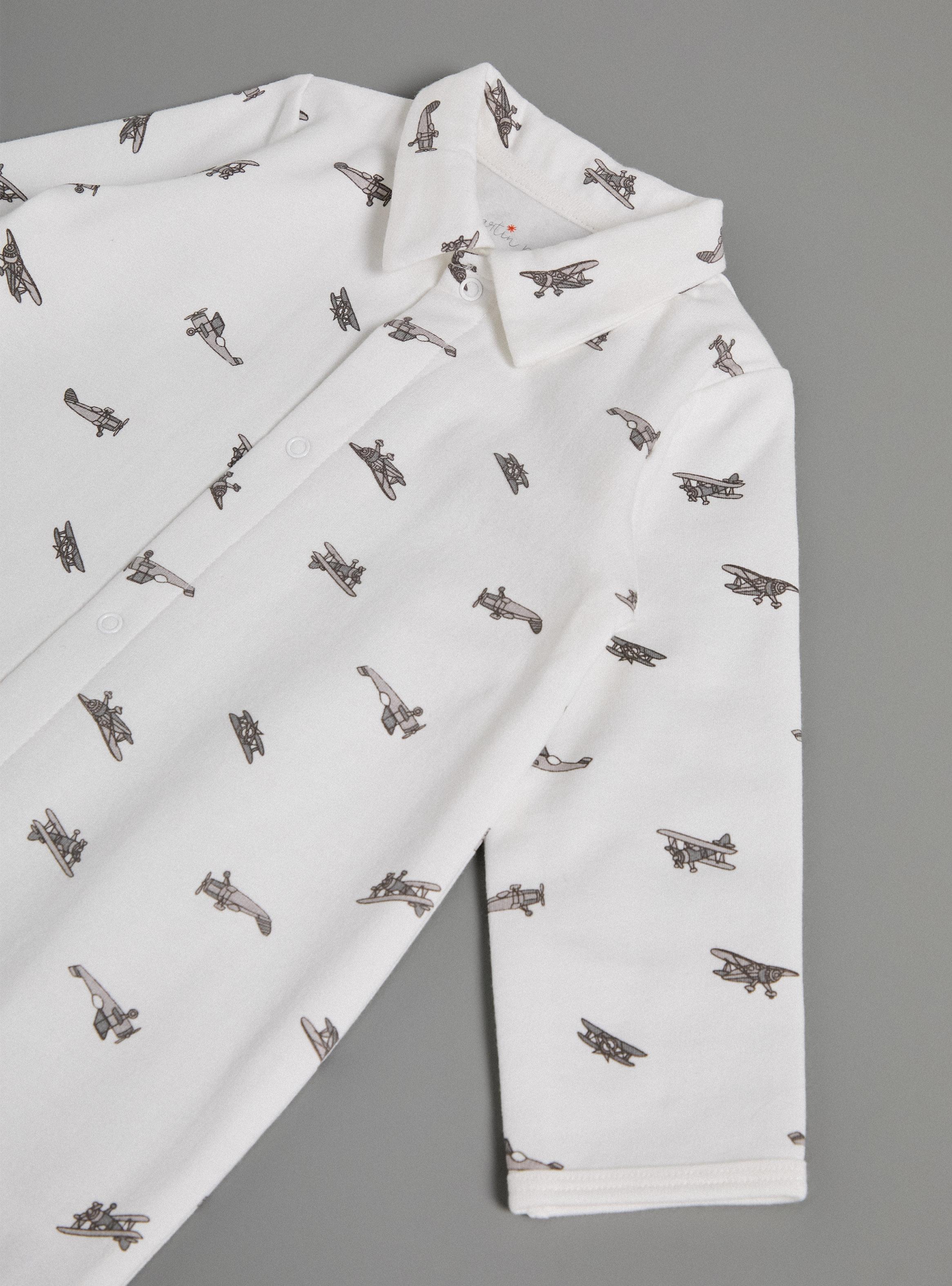 Pijama con Cuello Estampado Niño-2