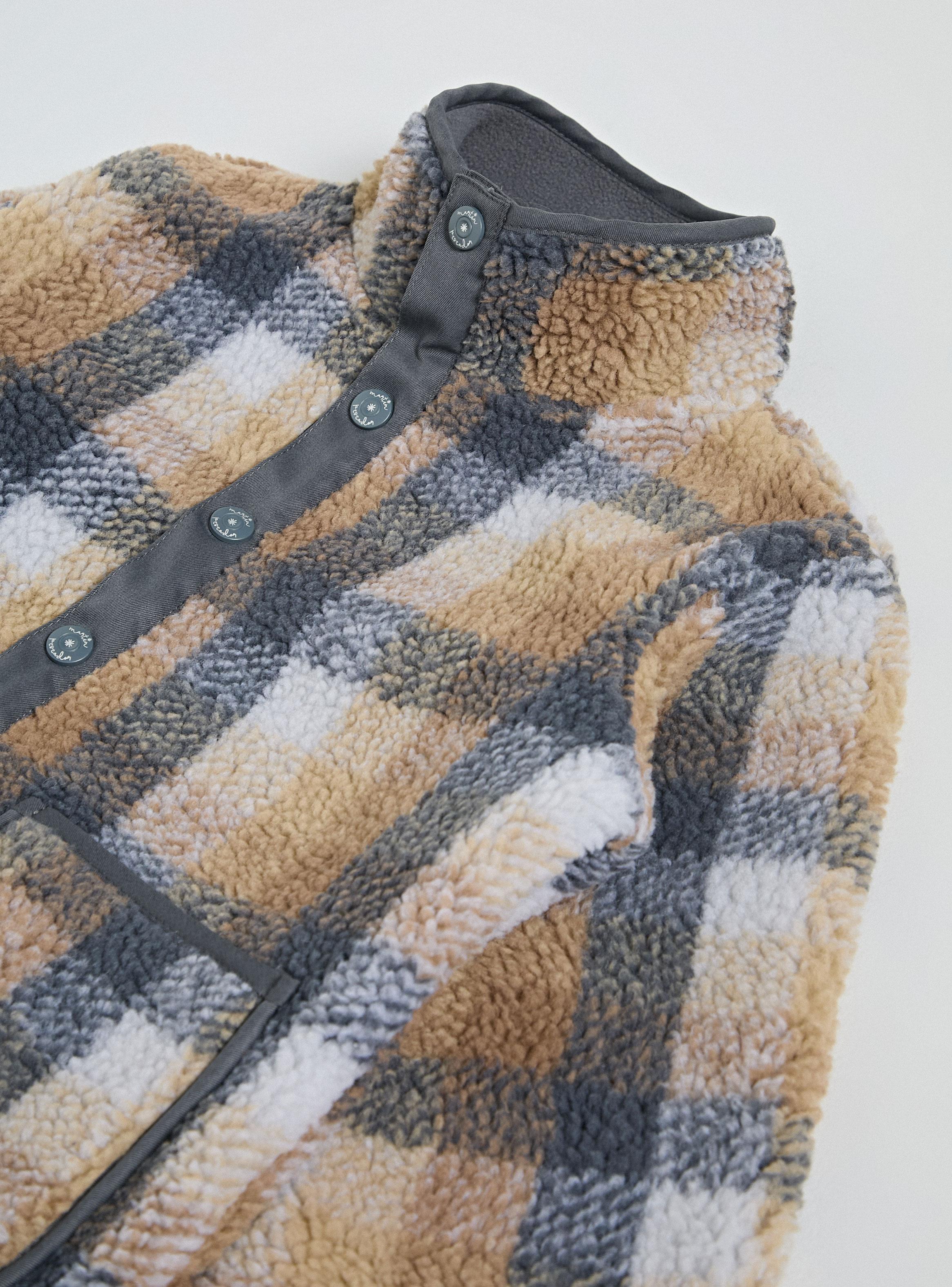 Chaqueta Corderito Modelo Cuadrillé-2