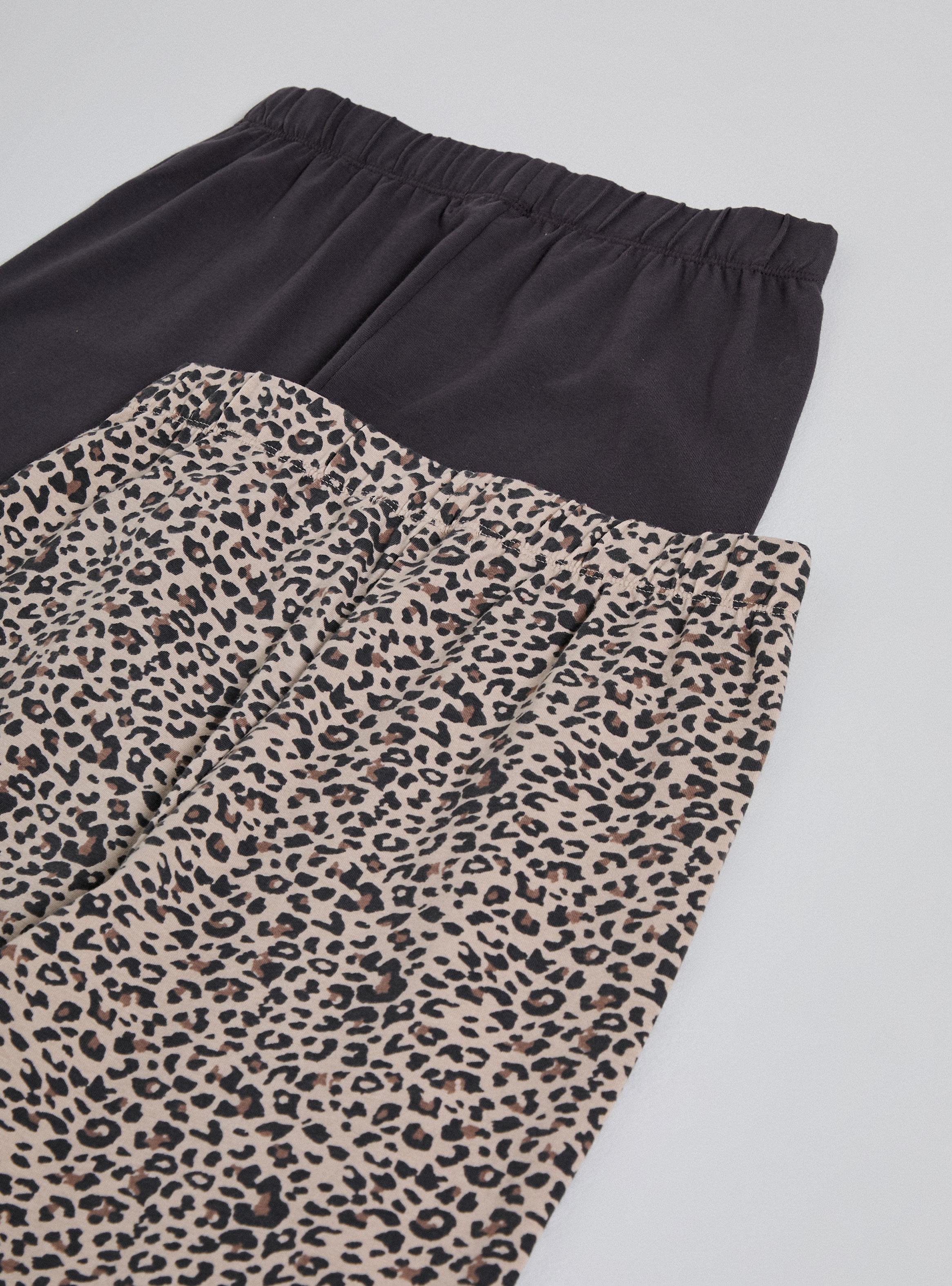 Calza Bipack Flare Sólido y Estampado-2