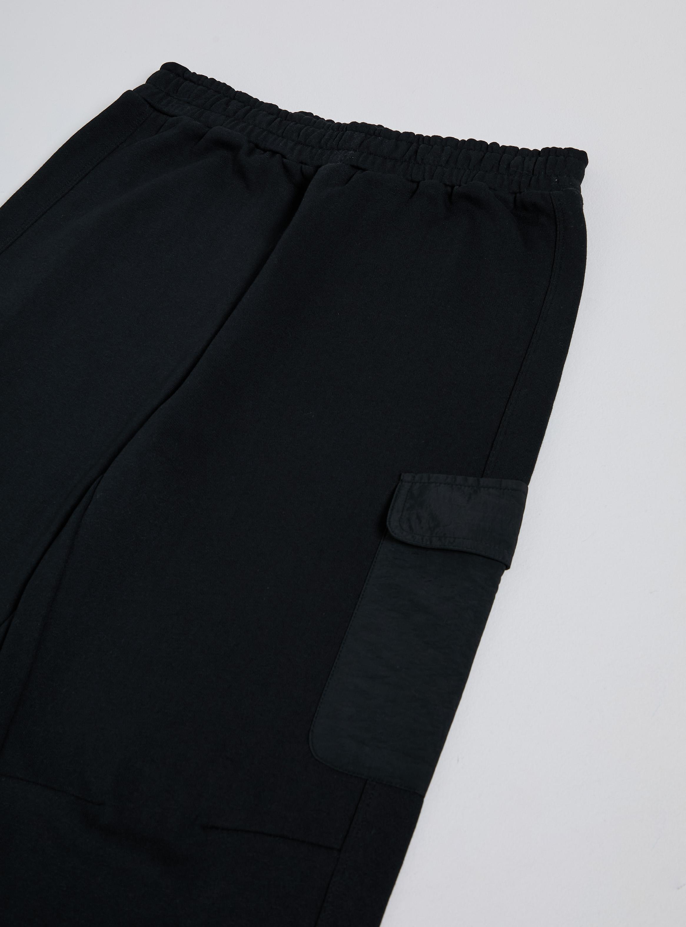 Pantalón de Buzo Cargo con Bolsillos Planos-3