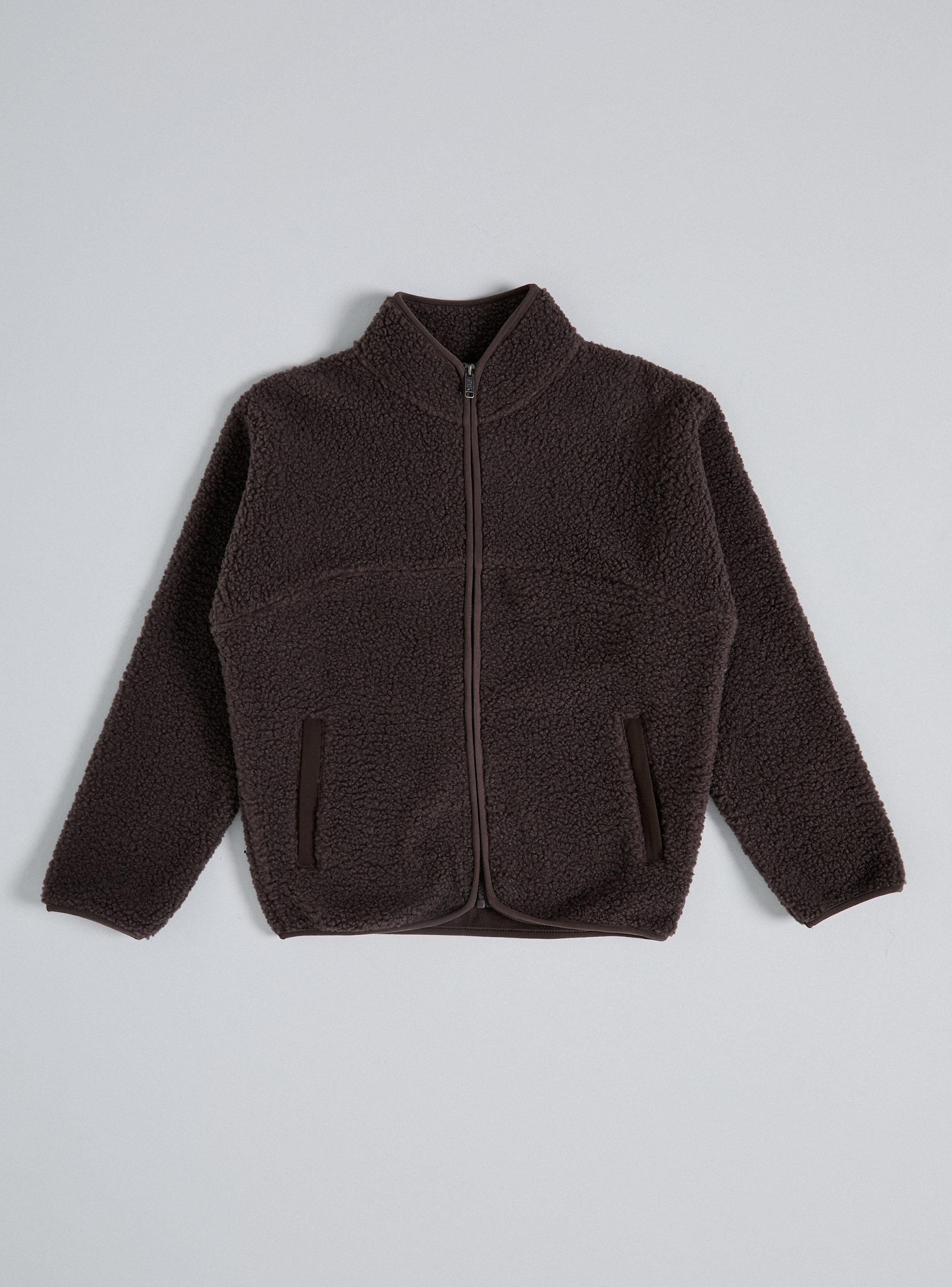 Chaqueta Sherpa Full Zipper y Bolsillos Laterales-1