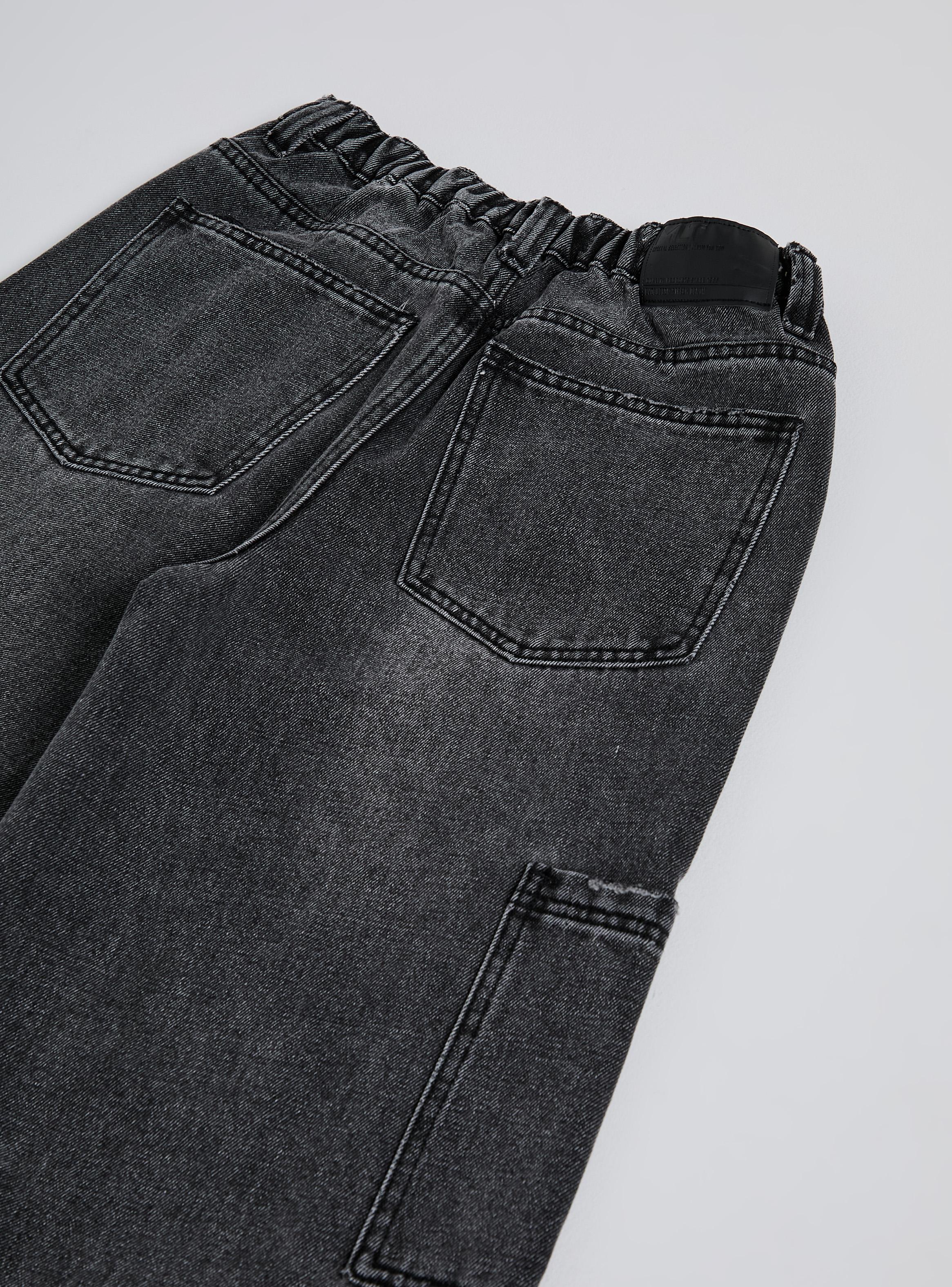 Jeans Cargo Detalle Deslavado-1