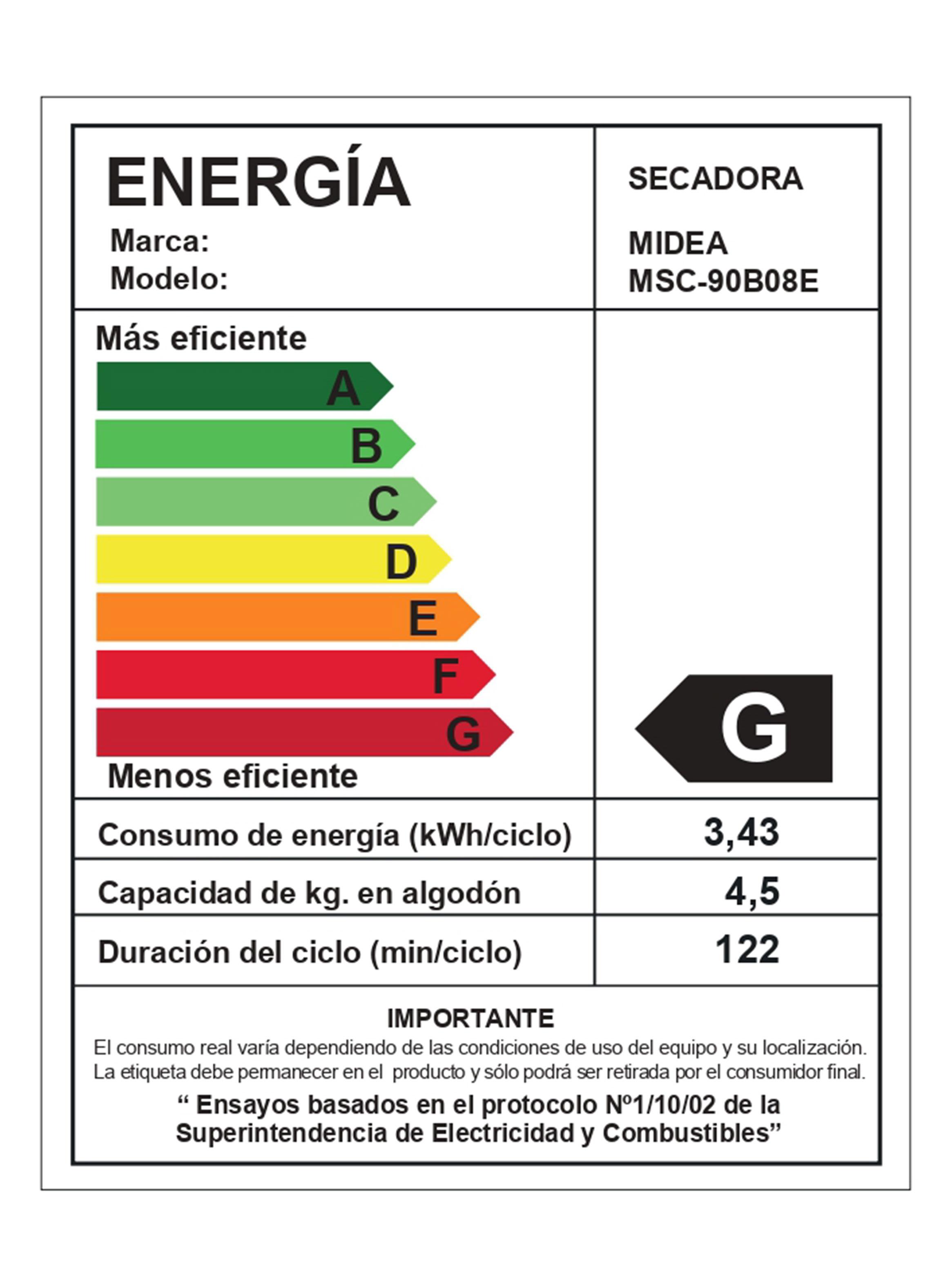 Secadora Condensación Carga Frontal 9 Kg MSC-90B08E HealthGuard-5