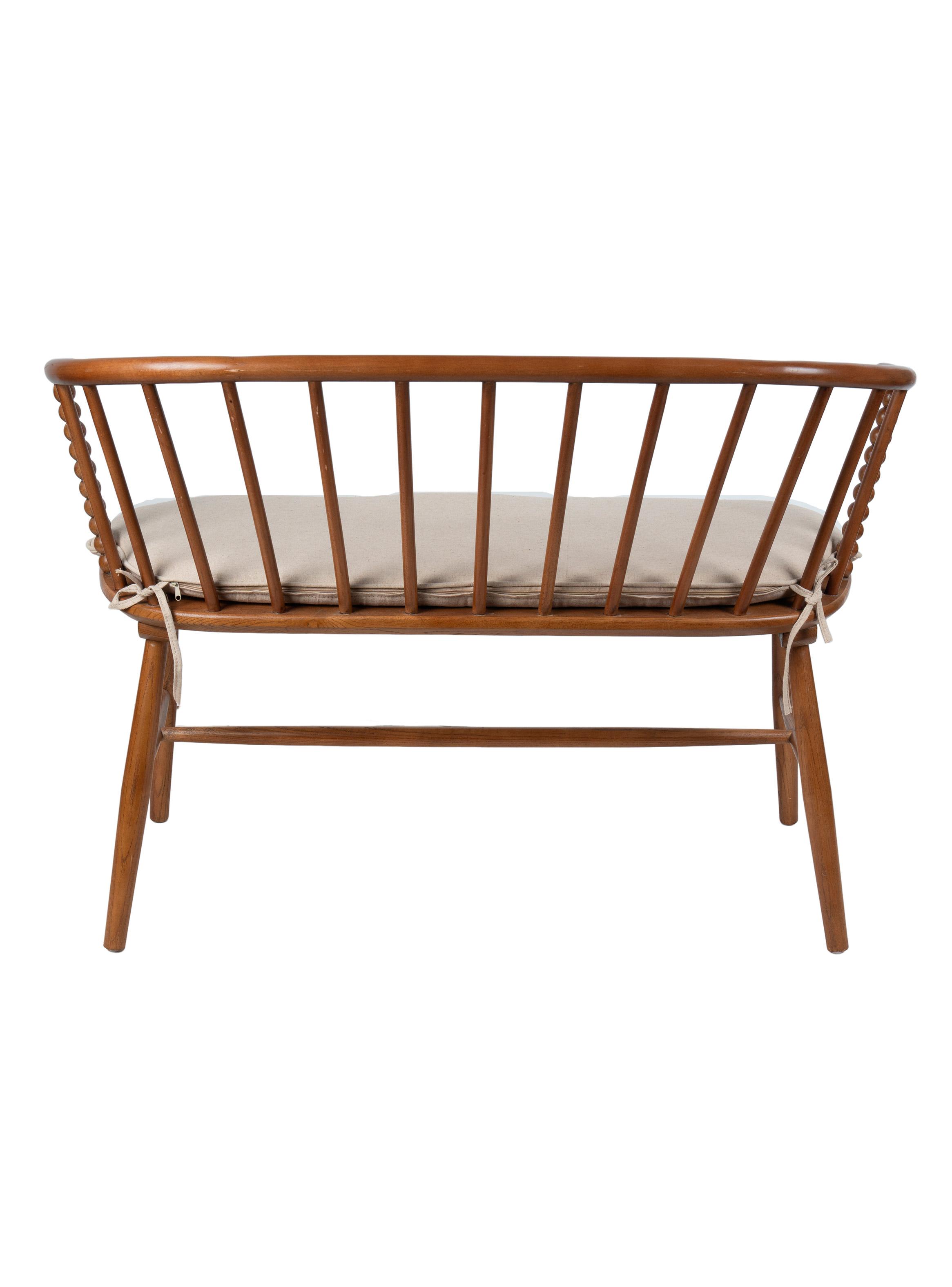 Banqueta Respaldo Eclectica 113x49x78 cm-4