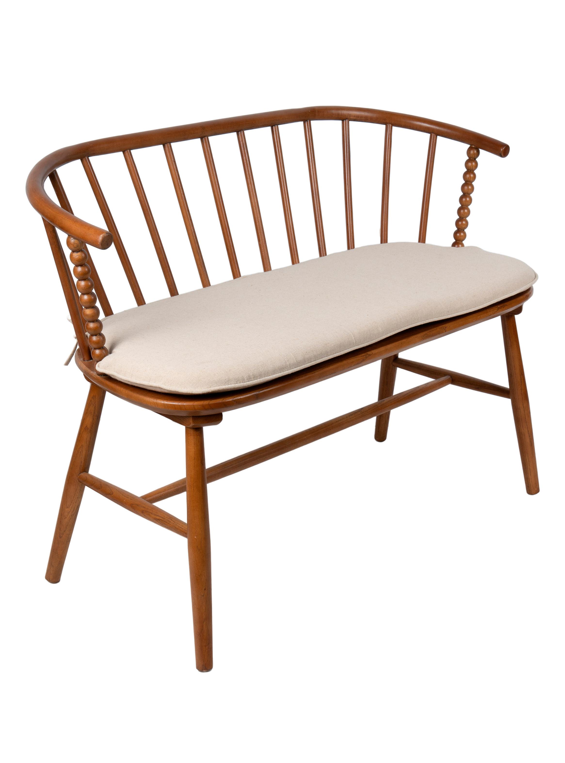 Banqueta Respaldo Eclectica 113x49x78 cm-2