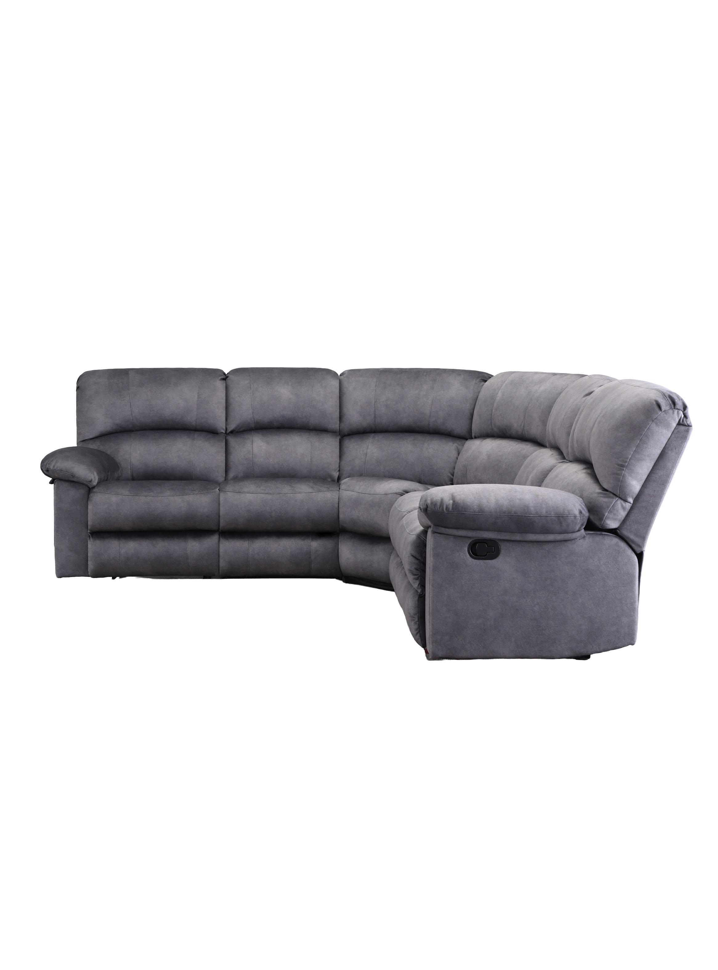 Sofá Seccional Reclinable Fester 5 Cuerpos Gris-4