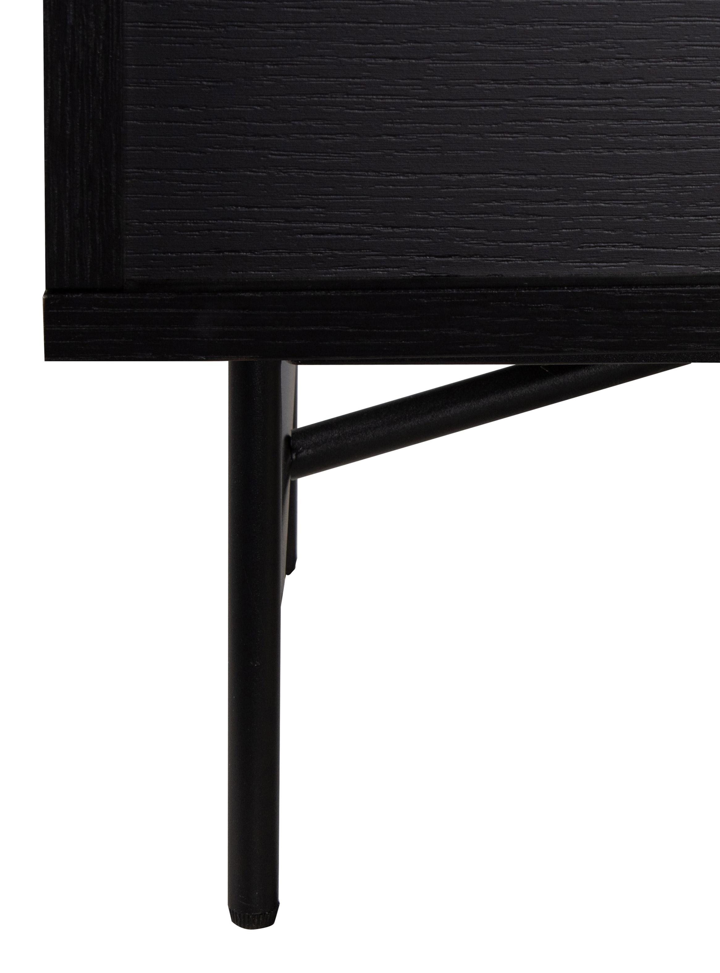 Rack Lignes Negro 160x40x50 cm-7