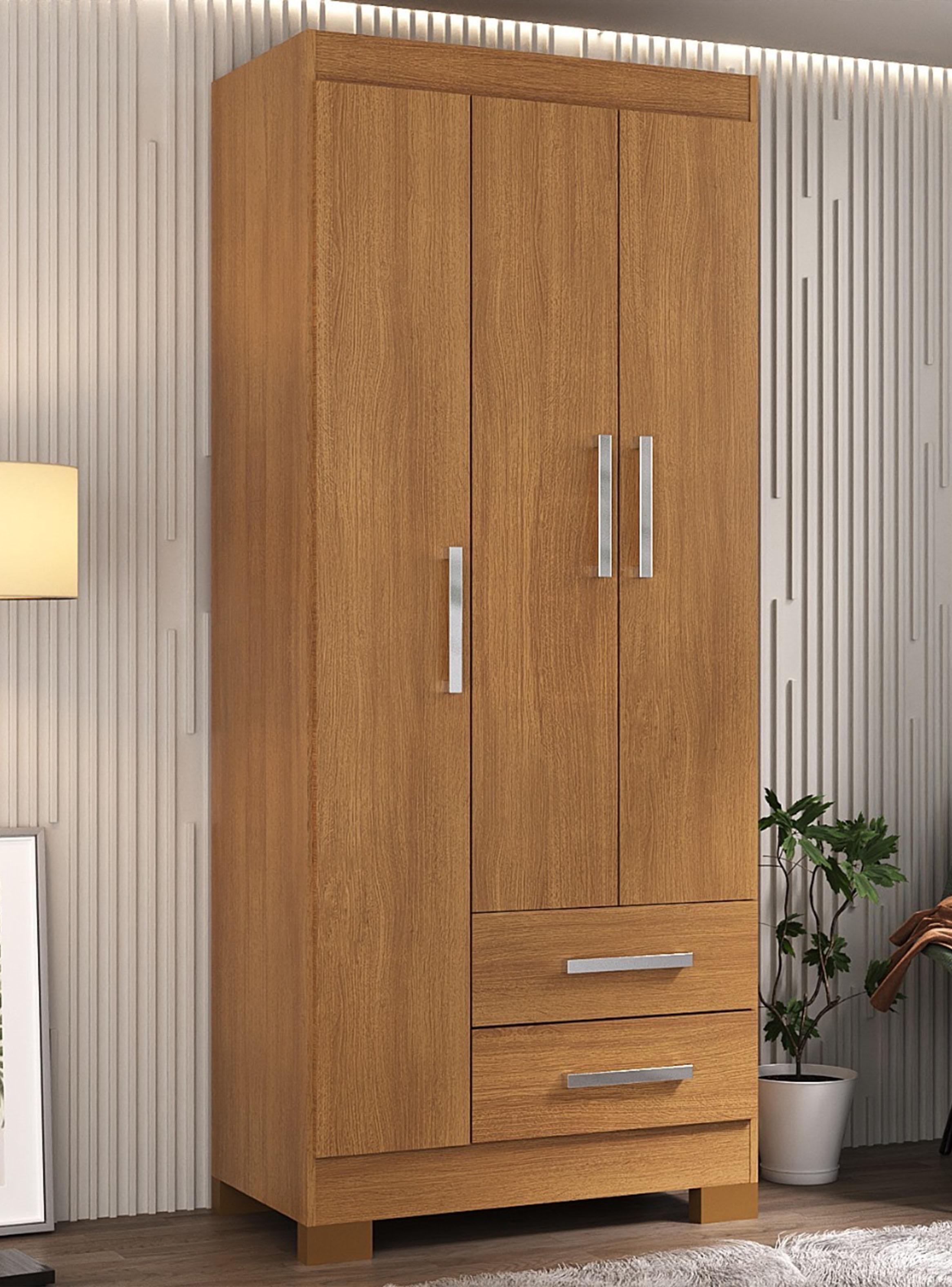Closet 3 Puertas 2 Cajones Canela Ro32Ci-3