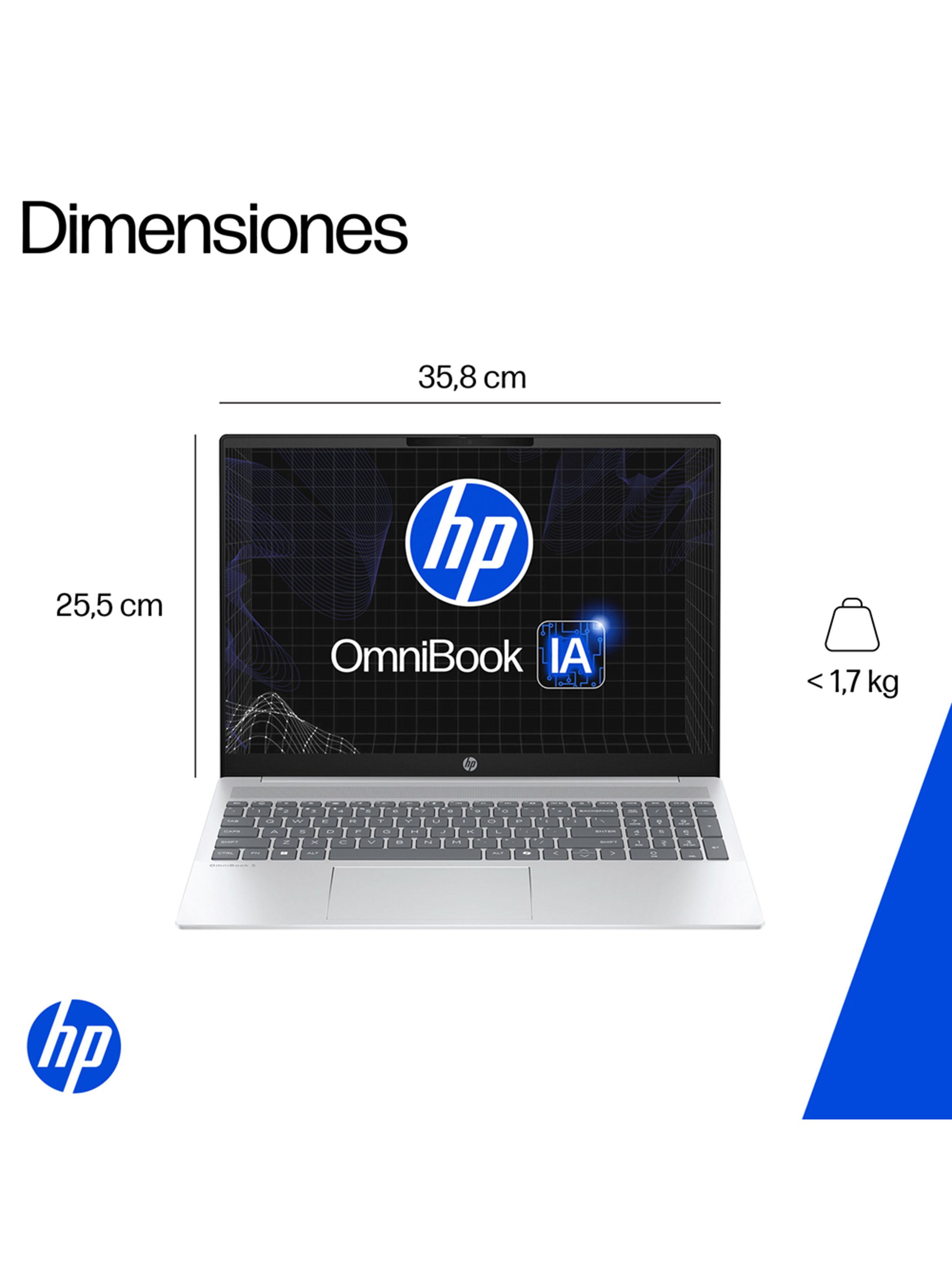 Notebook OmniBook 5 AI 16-af1072la Intel Core Ultra 7 16GB RAM 512GB SSD 16'' 2K 60Hz-5