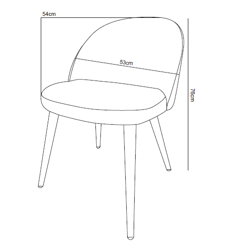 Set 2 Sillas de Comedor Gabrielle Gris-2