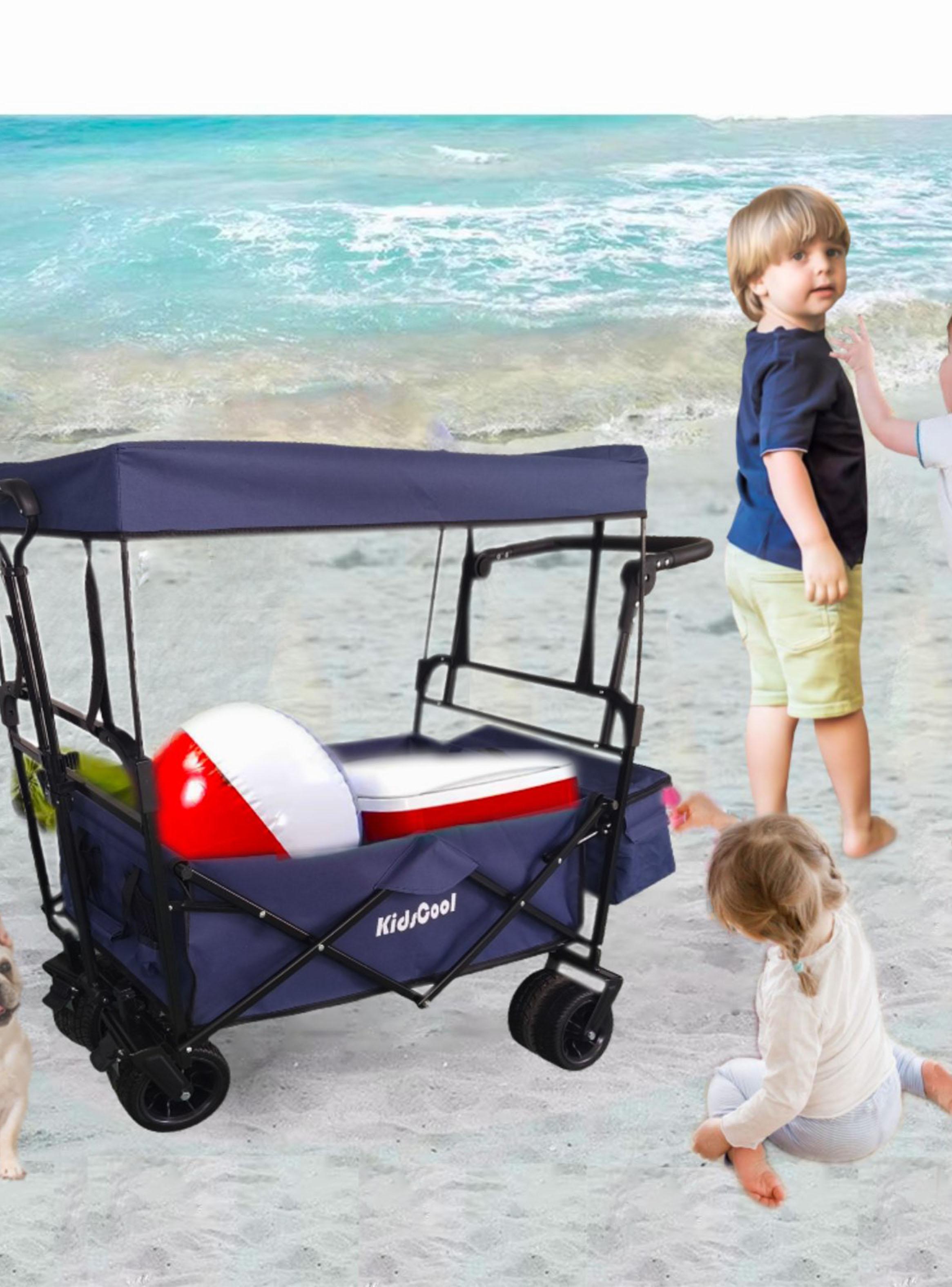 Carro de Arrastre Wagon Plegable Azul-4