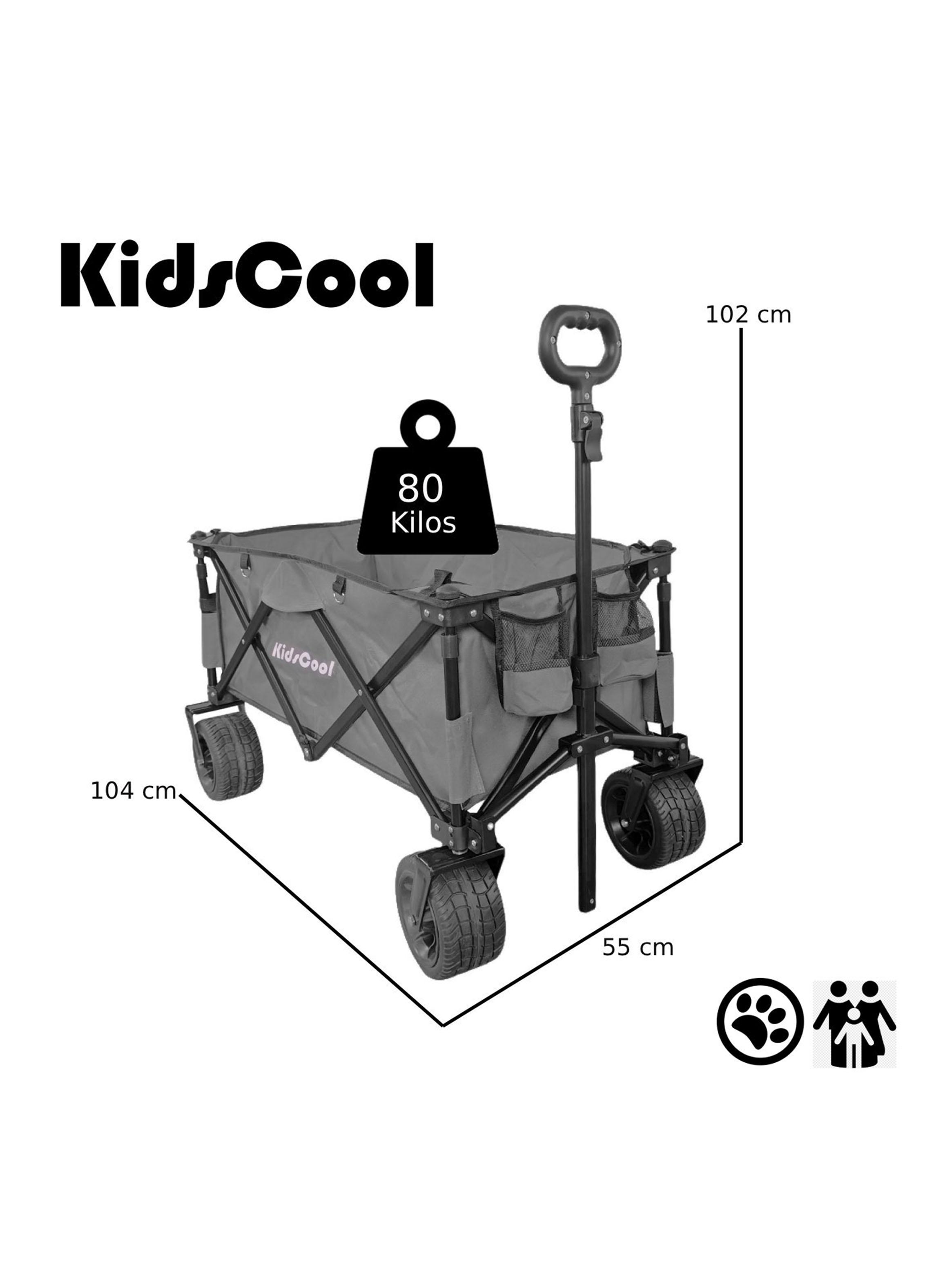 Carro de Arrastre Wagon Plegable Gris-2