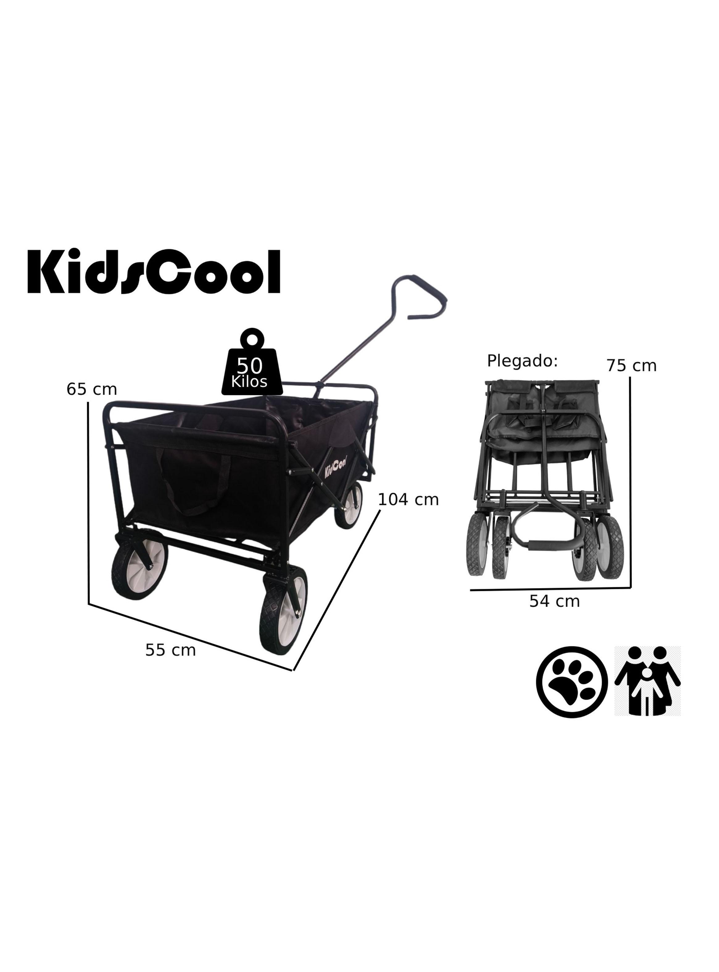 Carro Wagon Junior Negro Plegable-1