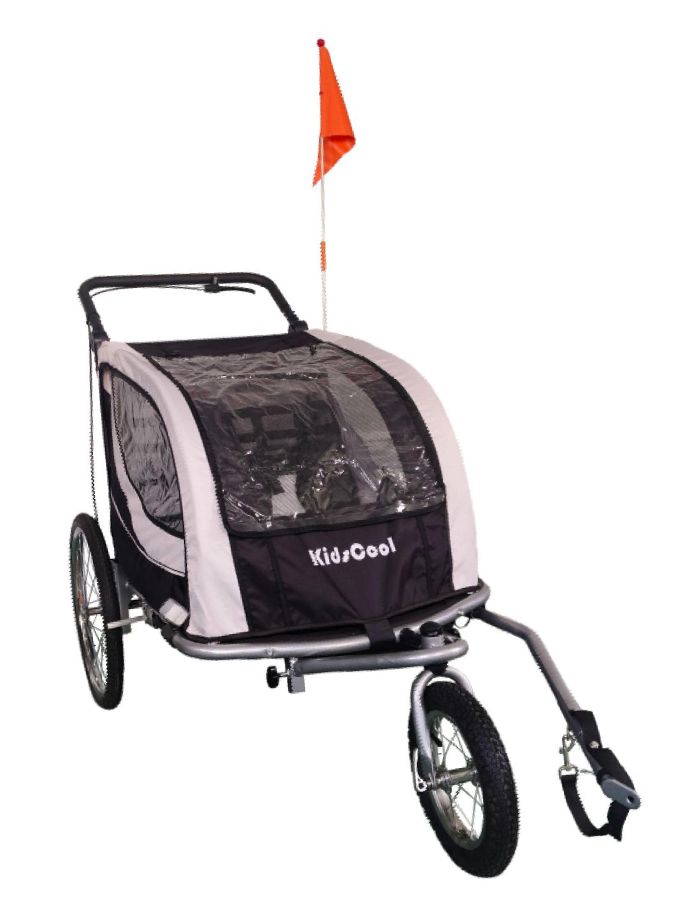 Carro Jogger Baby Trailer Duplex Negro-3