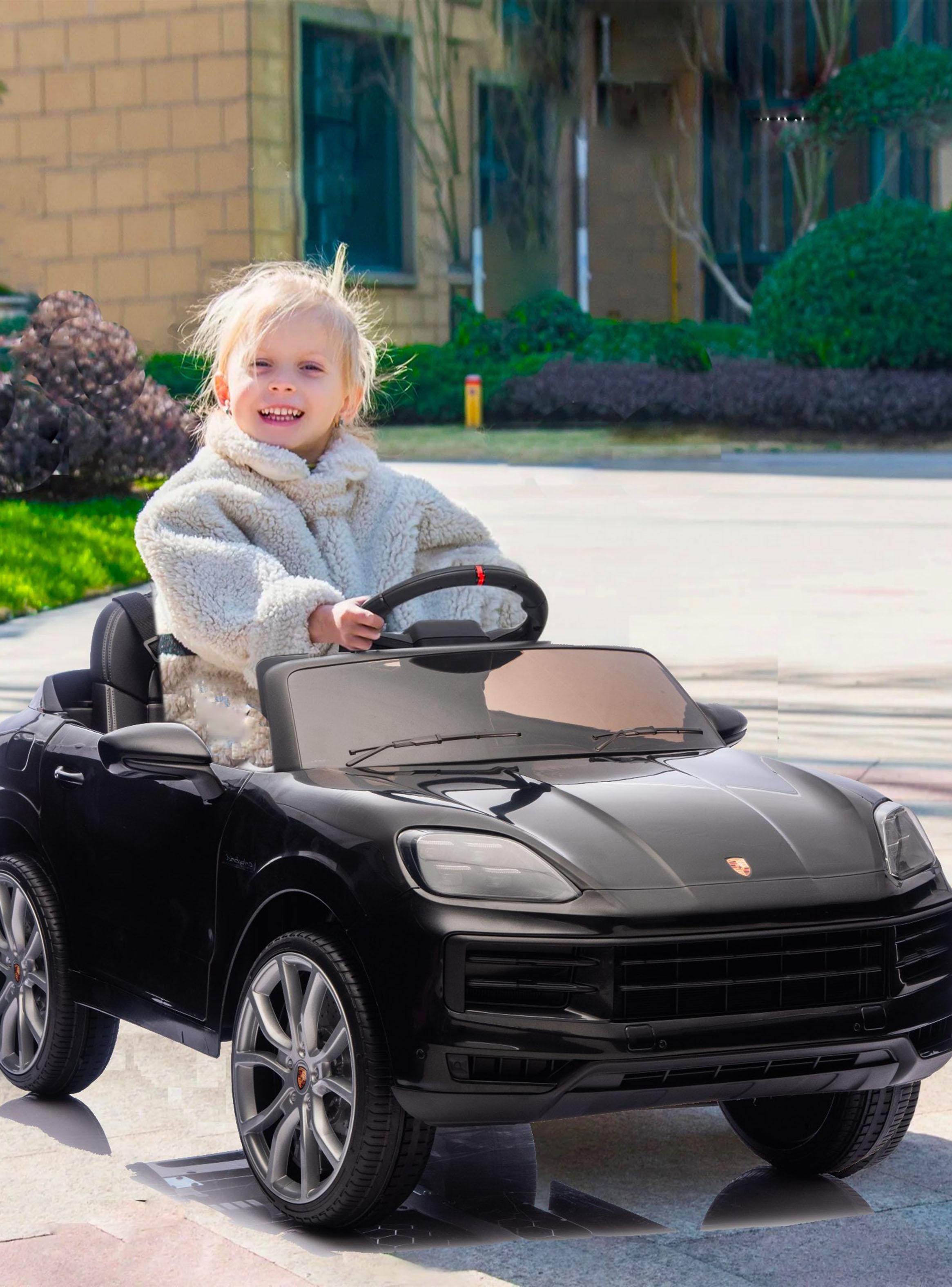 Auto a Batería Porsche Cayenne 12v 2 Motores Negro-6