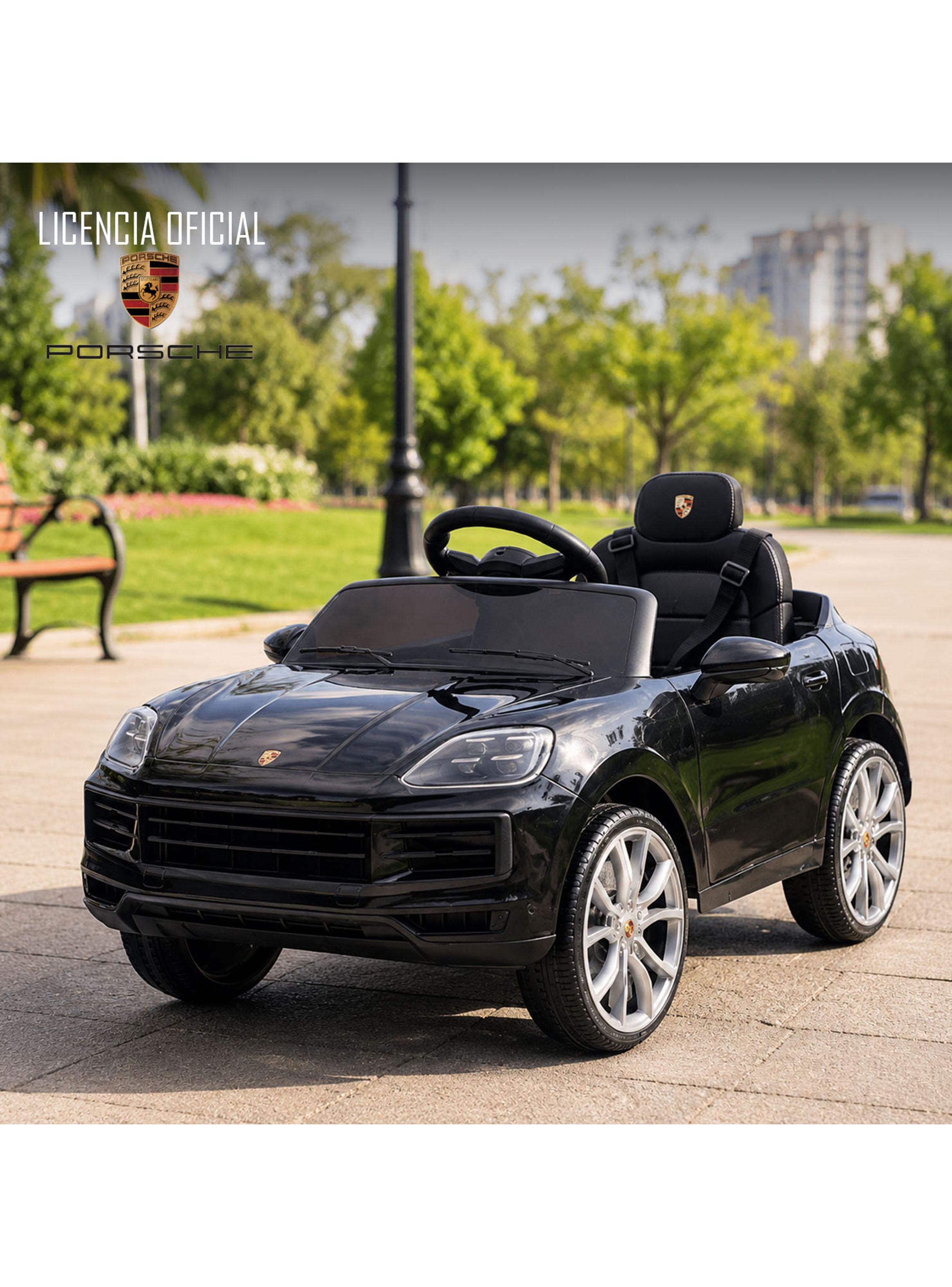 Auto a Batería Porsche Cayenne 12v 2 Motores Negro-6