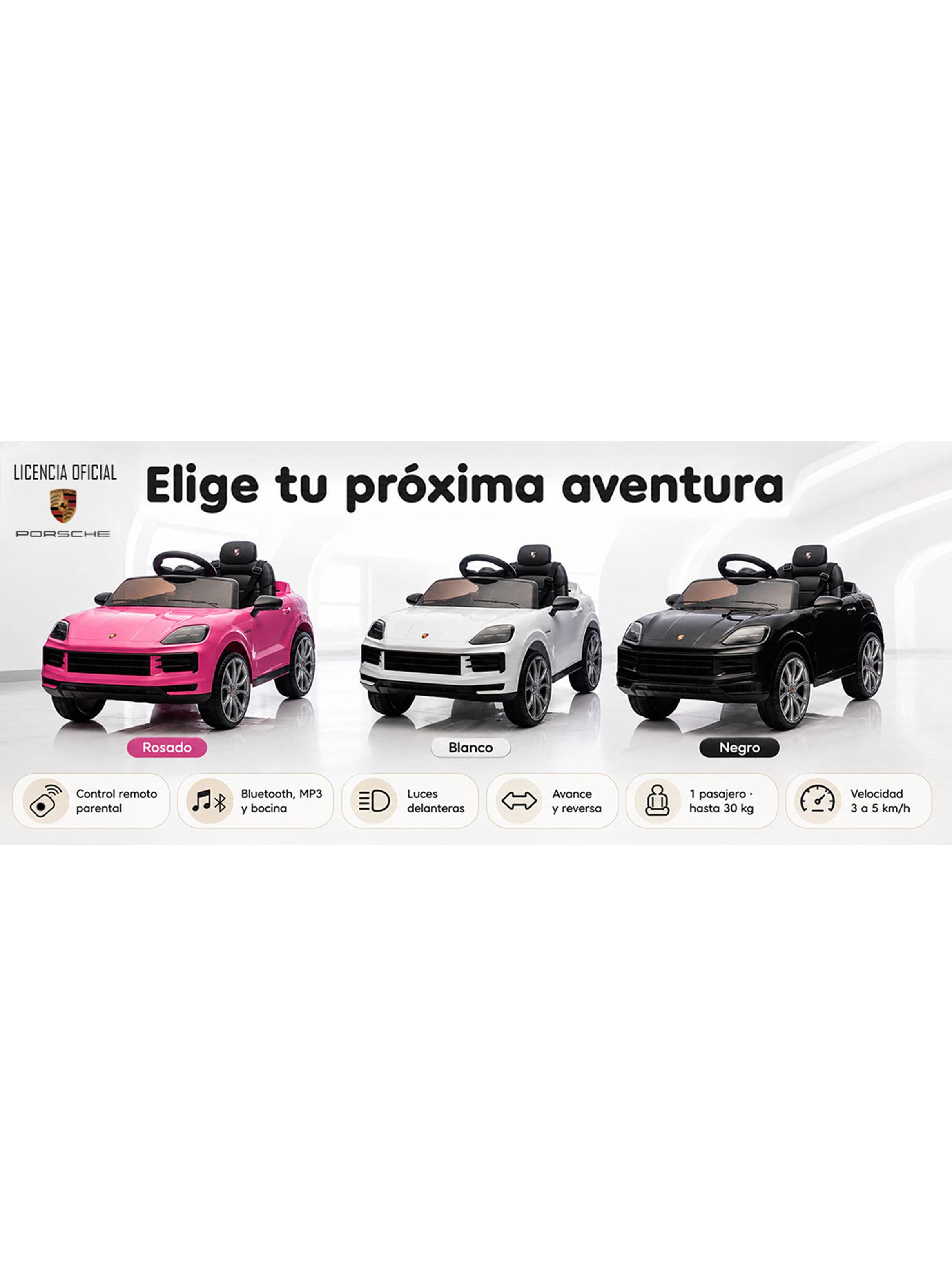 Auto a Batería Porsche Cayenne 12v 2 Motores Blanco-4