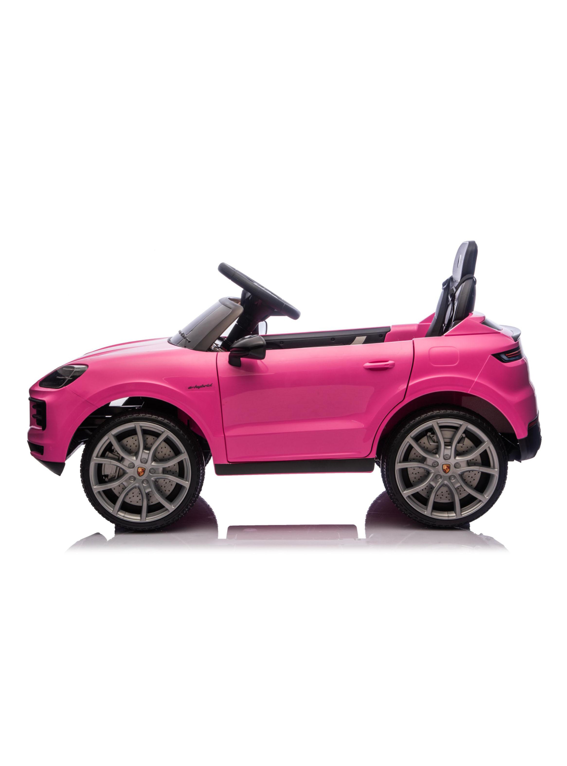 Auto a Batería Porsche Cayenne 12v 2 Motores Rosado-3