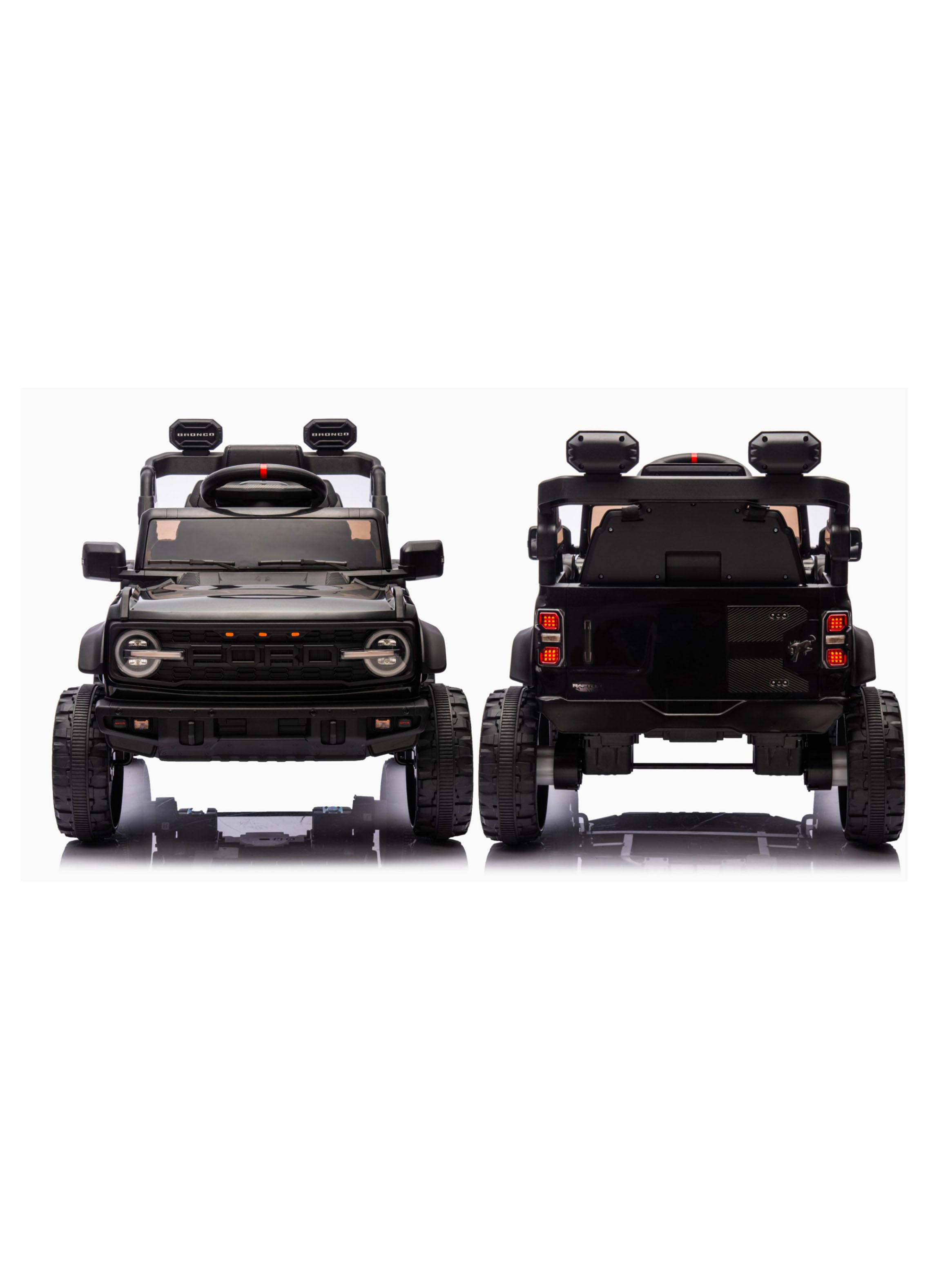 Auto a Batería Ford Bronco Raptor 12v 2 Motores Negro-4