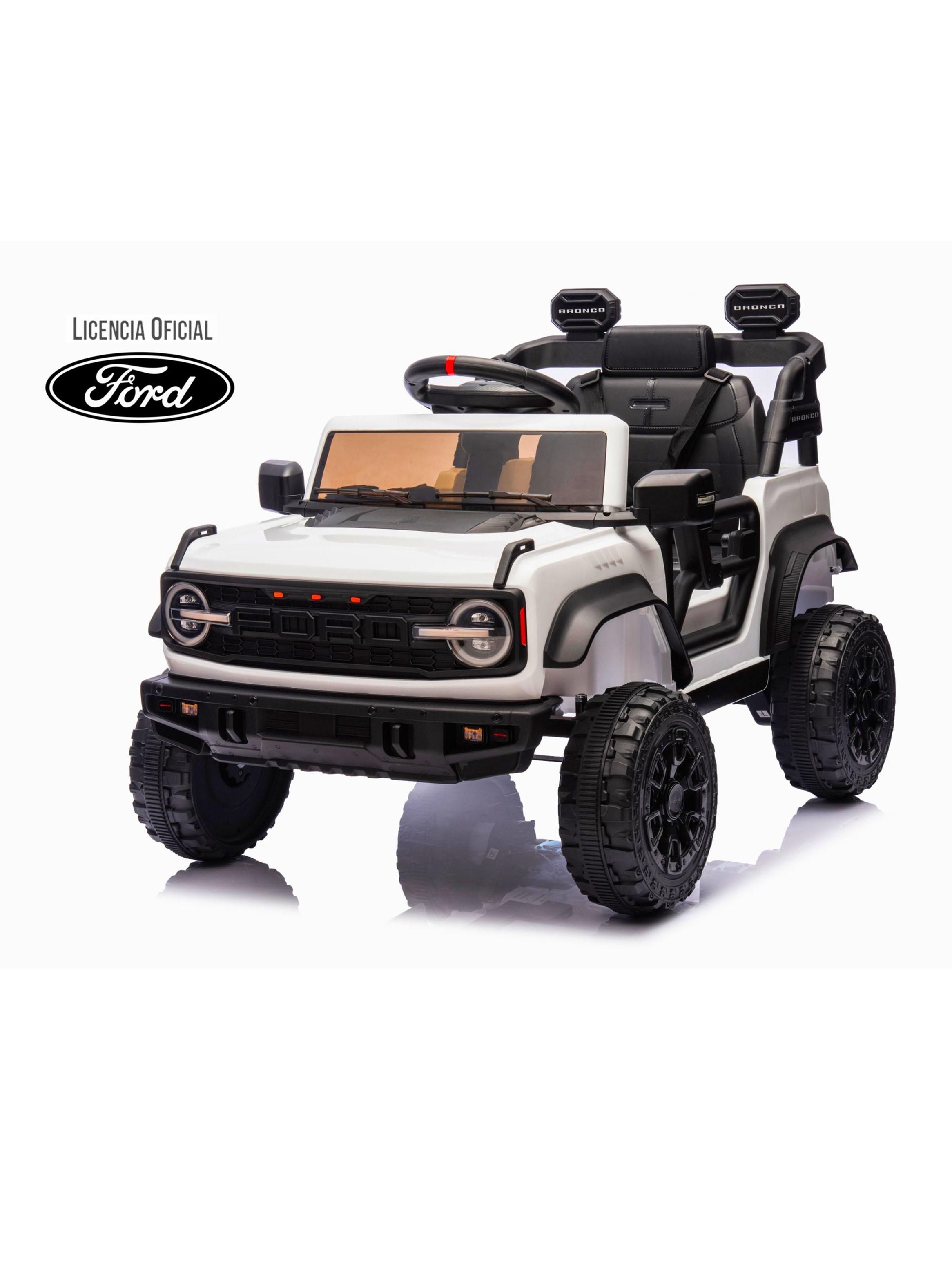 Auto Bateria Ford Bronco Raptor 12v 2 Motores Blanco-2