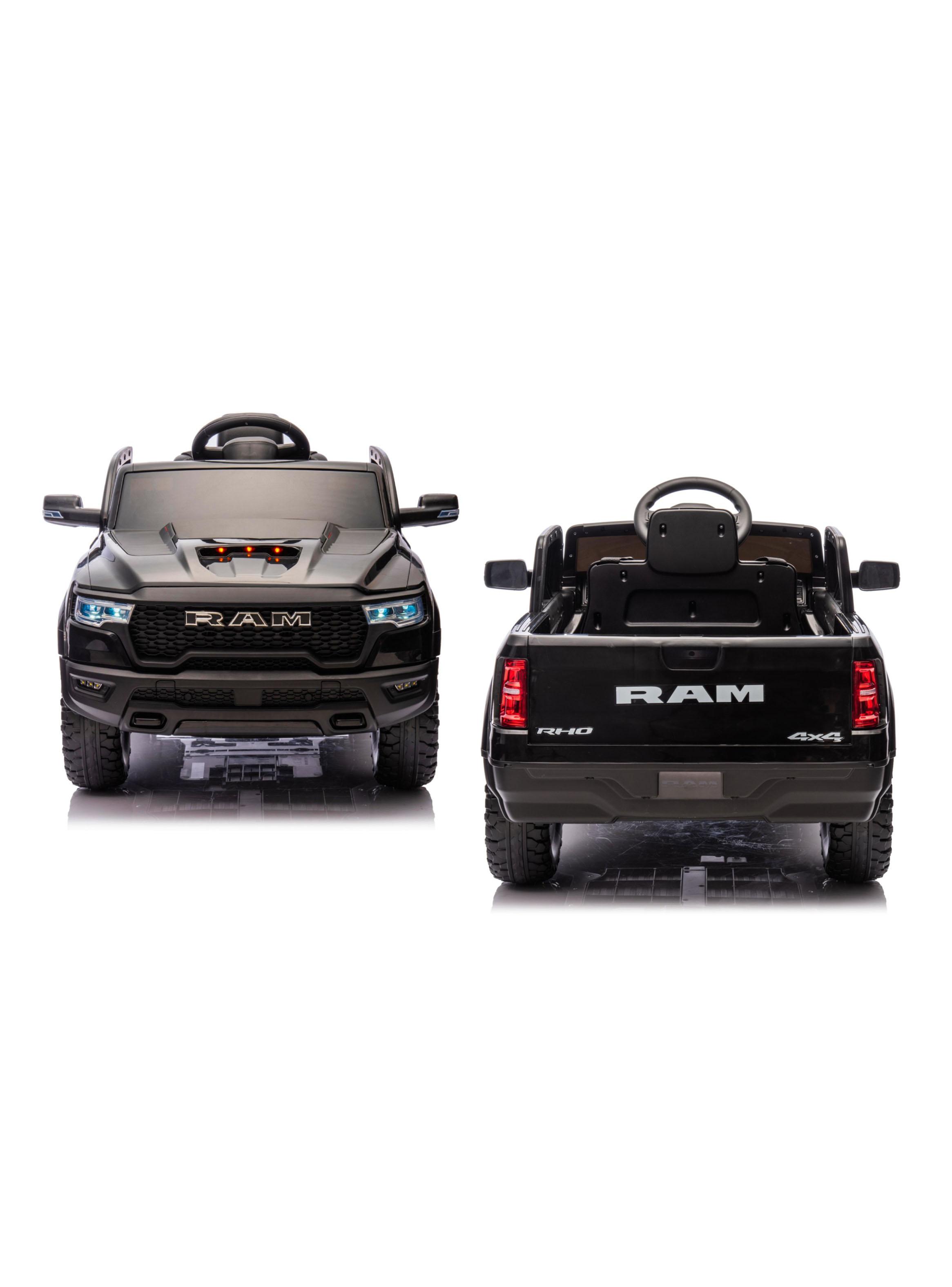 Auto a Batería Ram 1500 RHO Super Truck 12v 2 Motores Negro-4