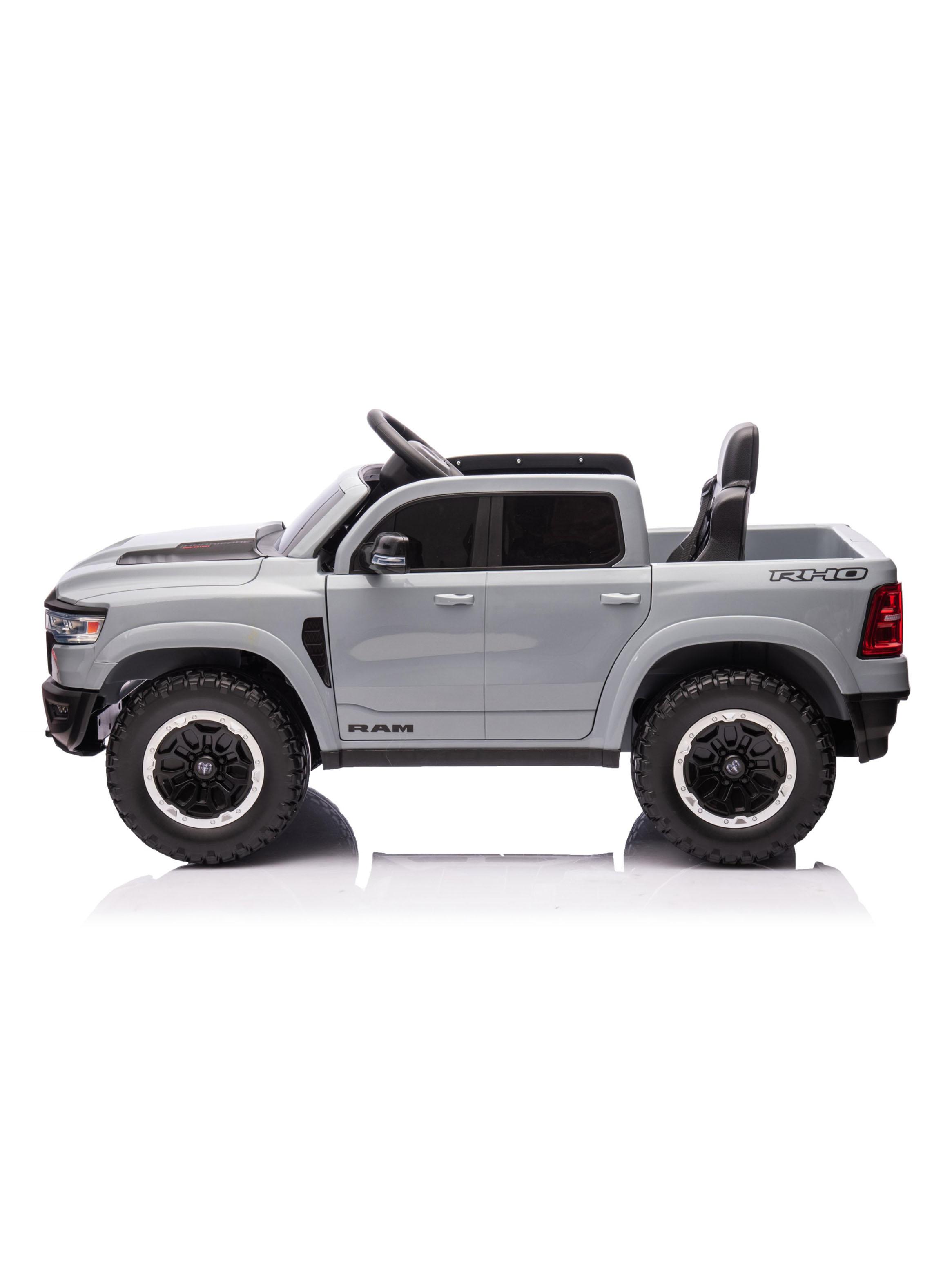 Auto a Batería Ram 1500 RHO Super Truck 12v 2 Motores Gris-3