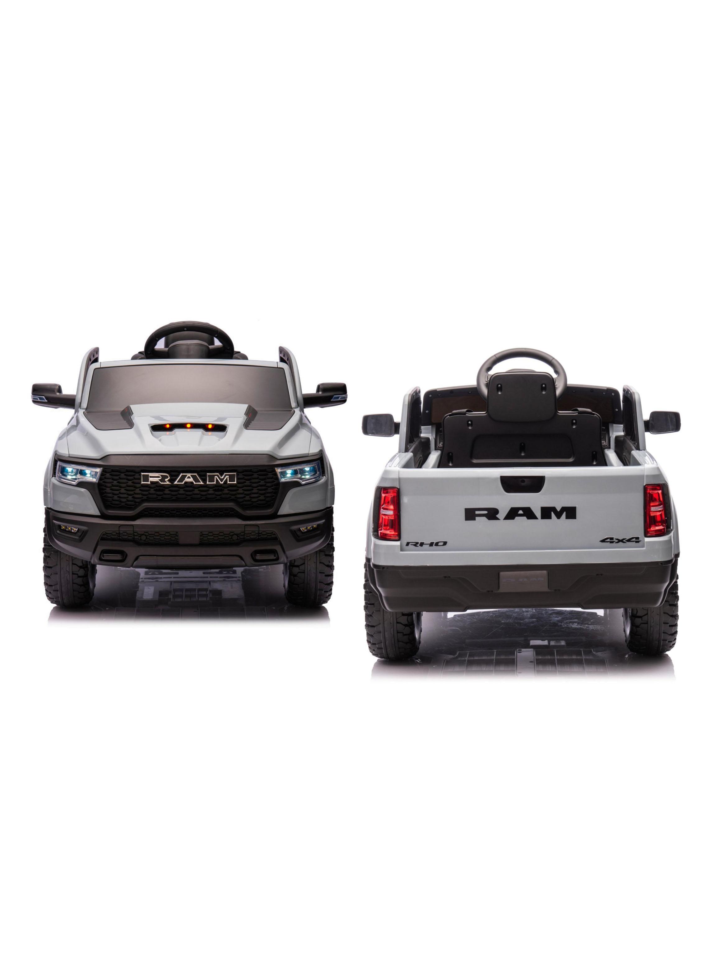 Auto a Batería Ram 1500 RHO Super Truck 12v 2 Motores Gris-4