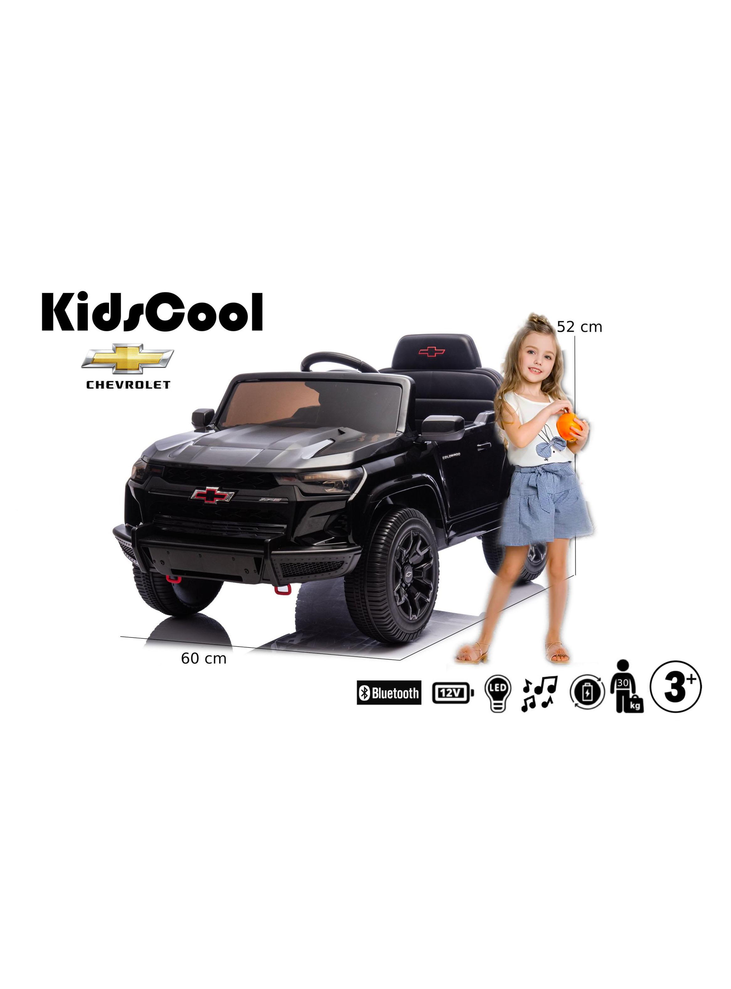 Auto a Batería Chevrolet Colorado 12v 2 Motores Negro-2