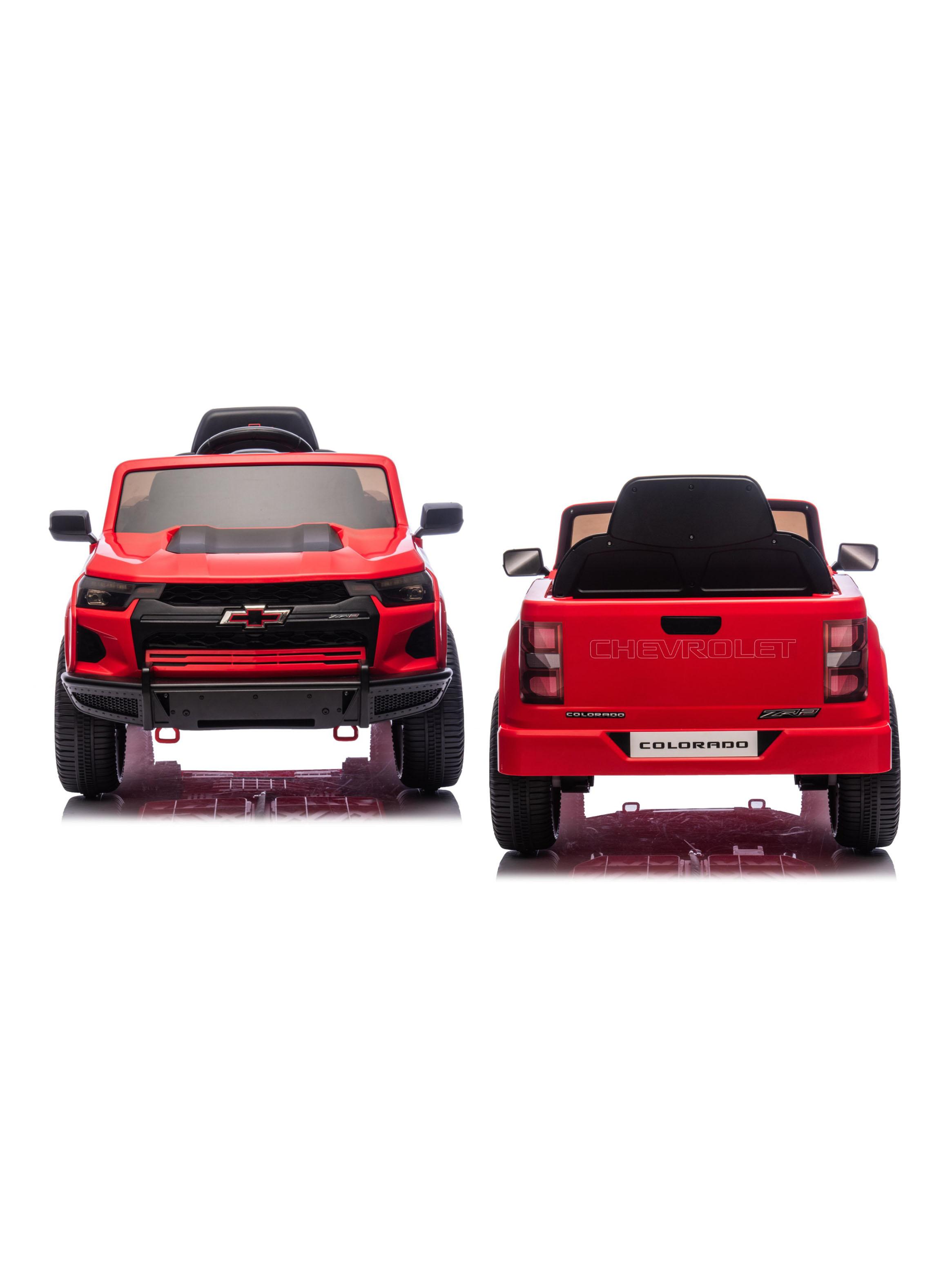 Auto a Batería Chevrolet Colorado 12v 2 Motores Rojo-4