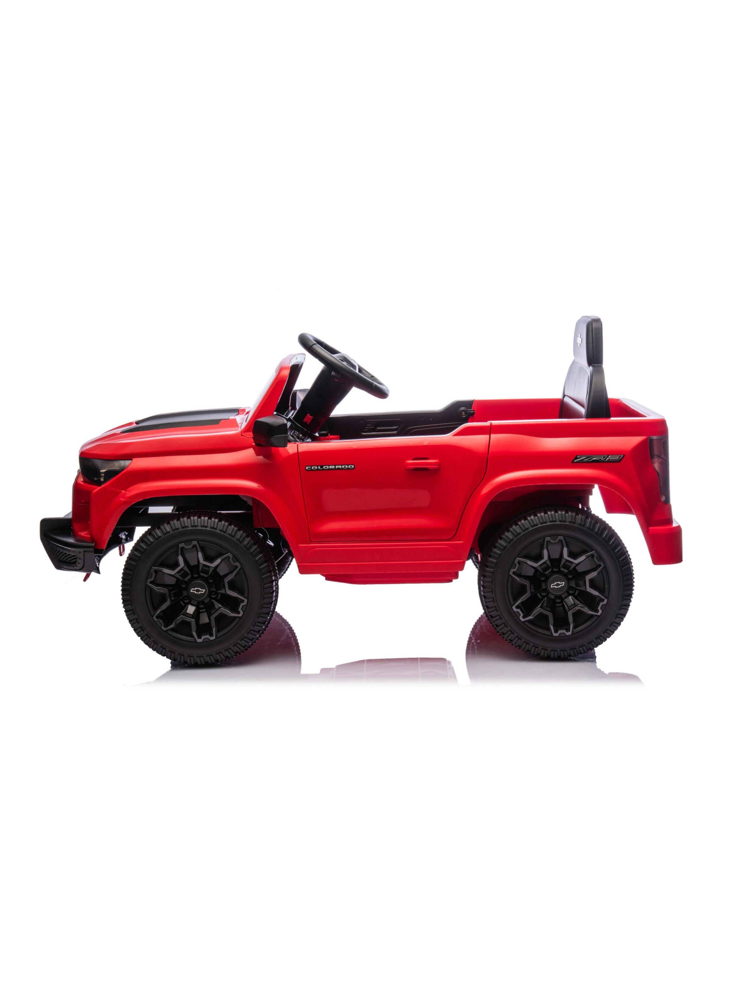 Auto a Batería Chevrolet Colorado 12v 2 Motores Rojo-2