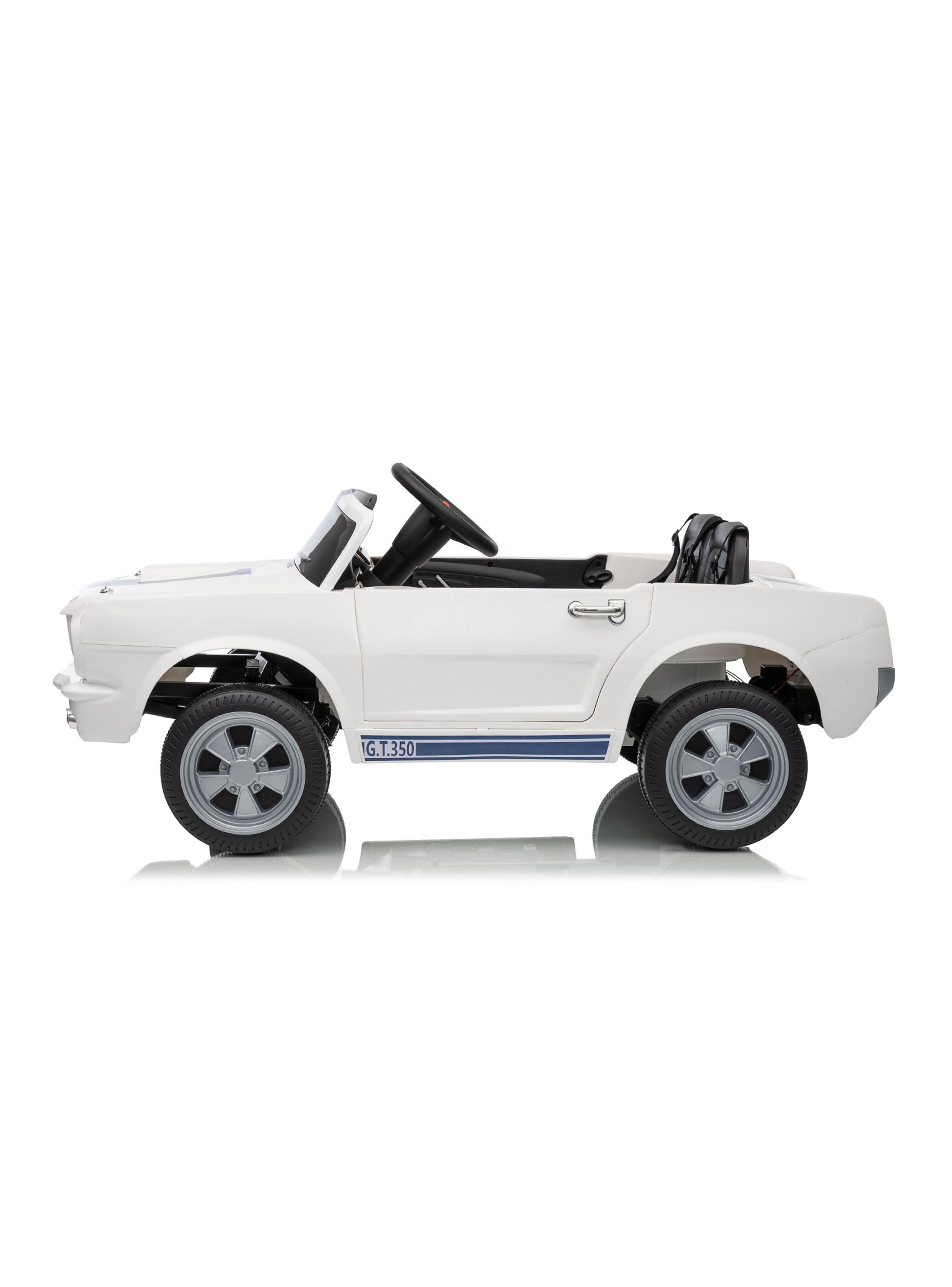 Auto a Batería Shelby Gt350 12v 2 Motores Blanco-2