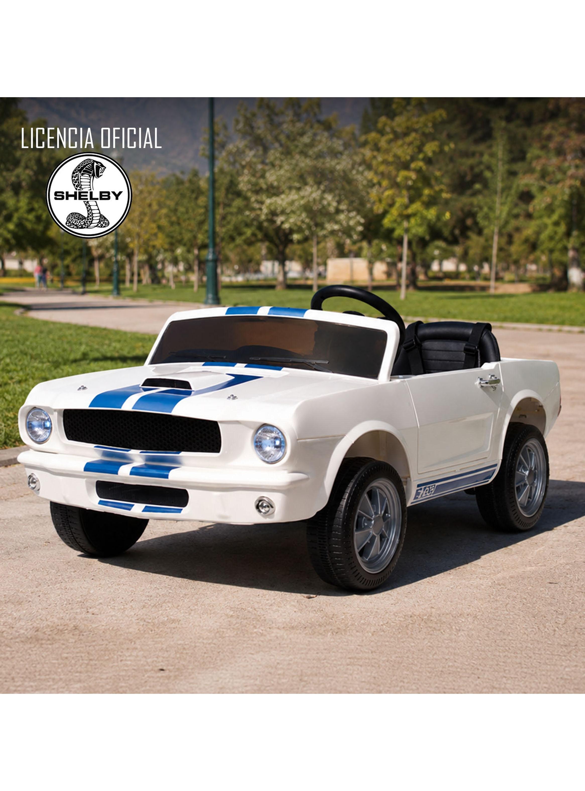 Auto a Batería Shelby Gt350 12v 2 Motores Blanco-6