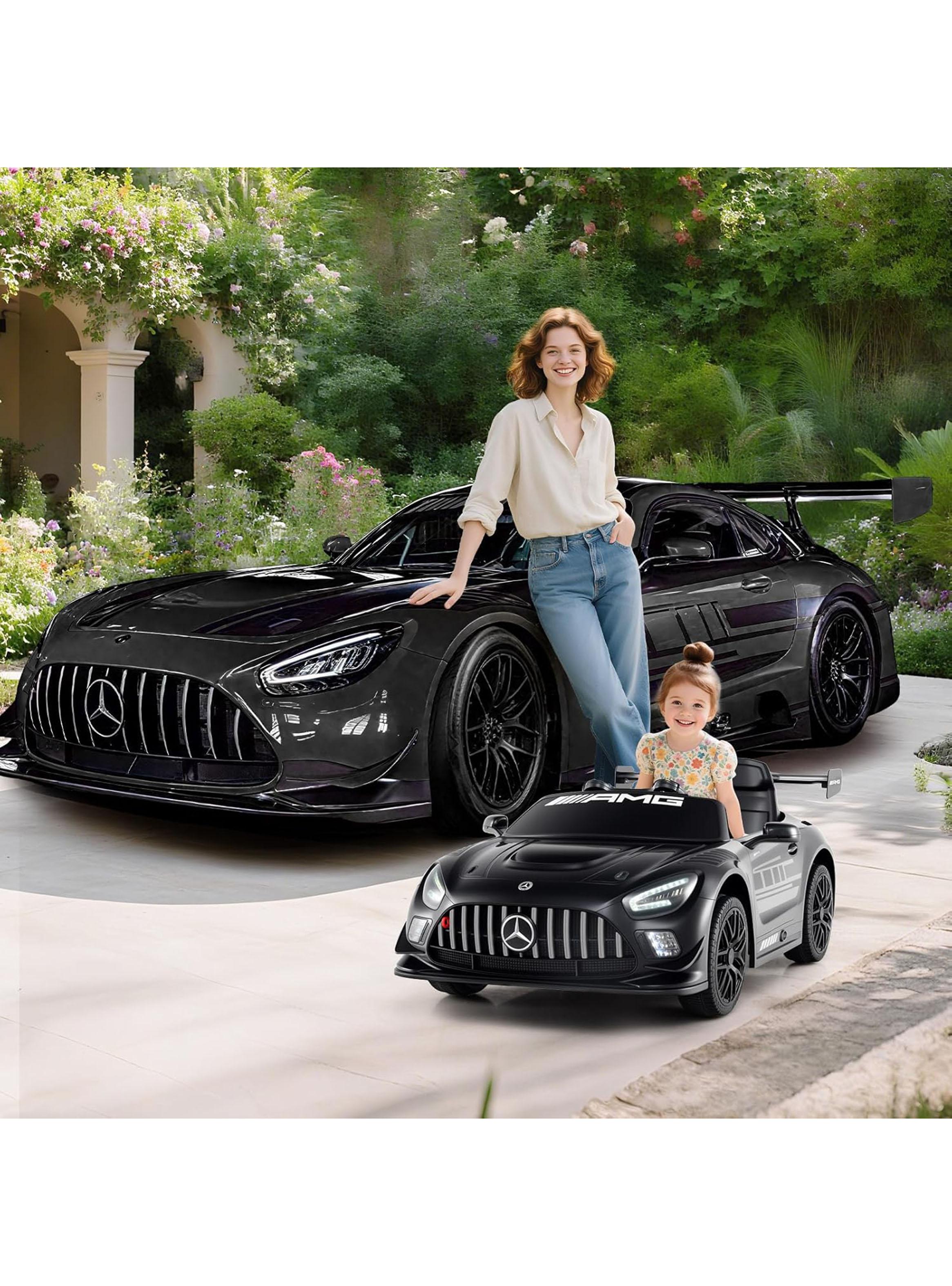 Auto a Batería Mercedes Benz Amg Gt3 12v 2 Motores Negro-4